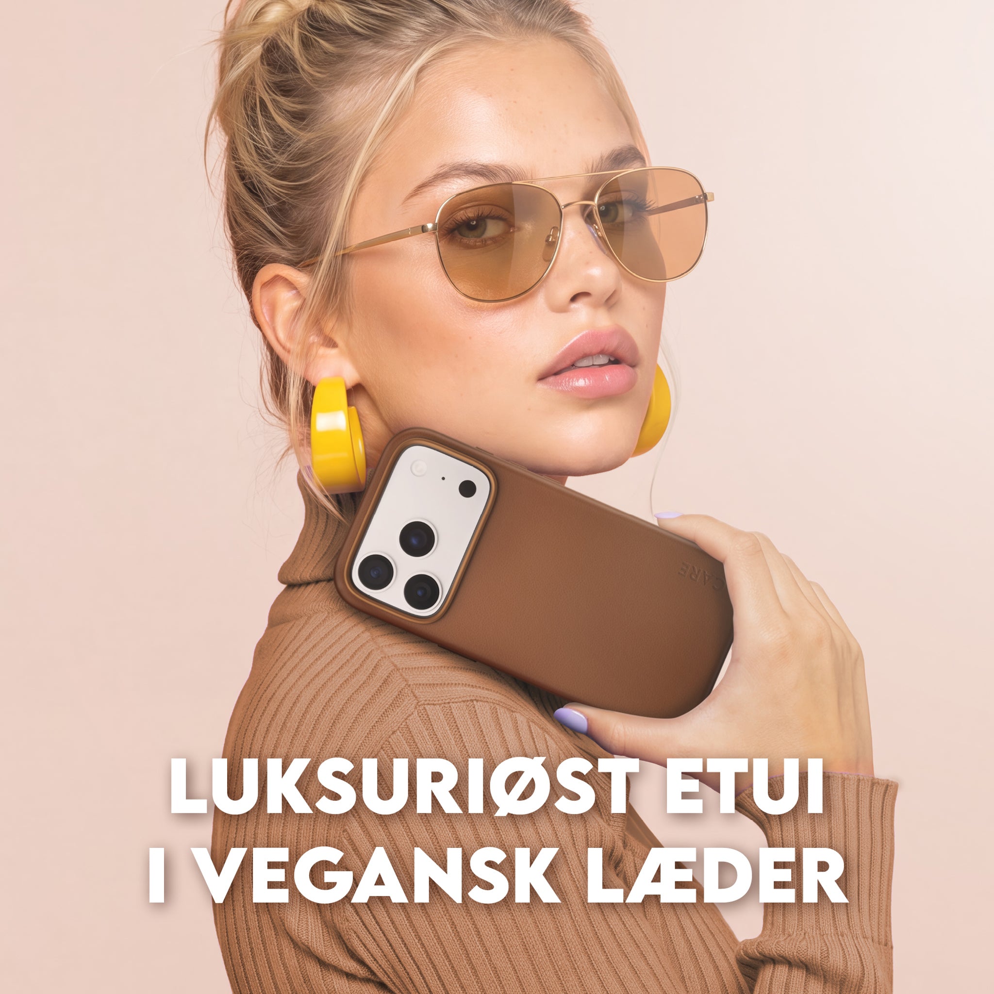 CARE™ by PanzerGlass® Solo Vegan Leather Case Brun m. MagSafe iPhone 18 Pro Max | 17 Pro Max