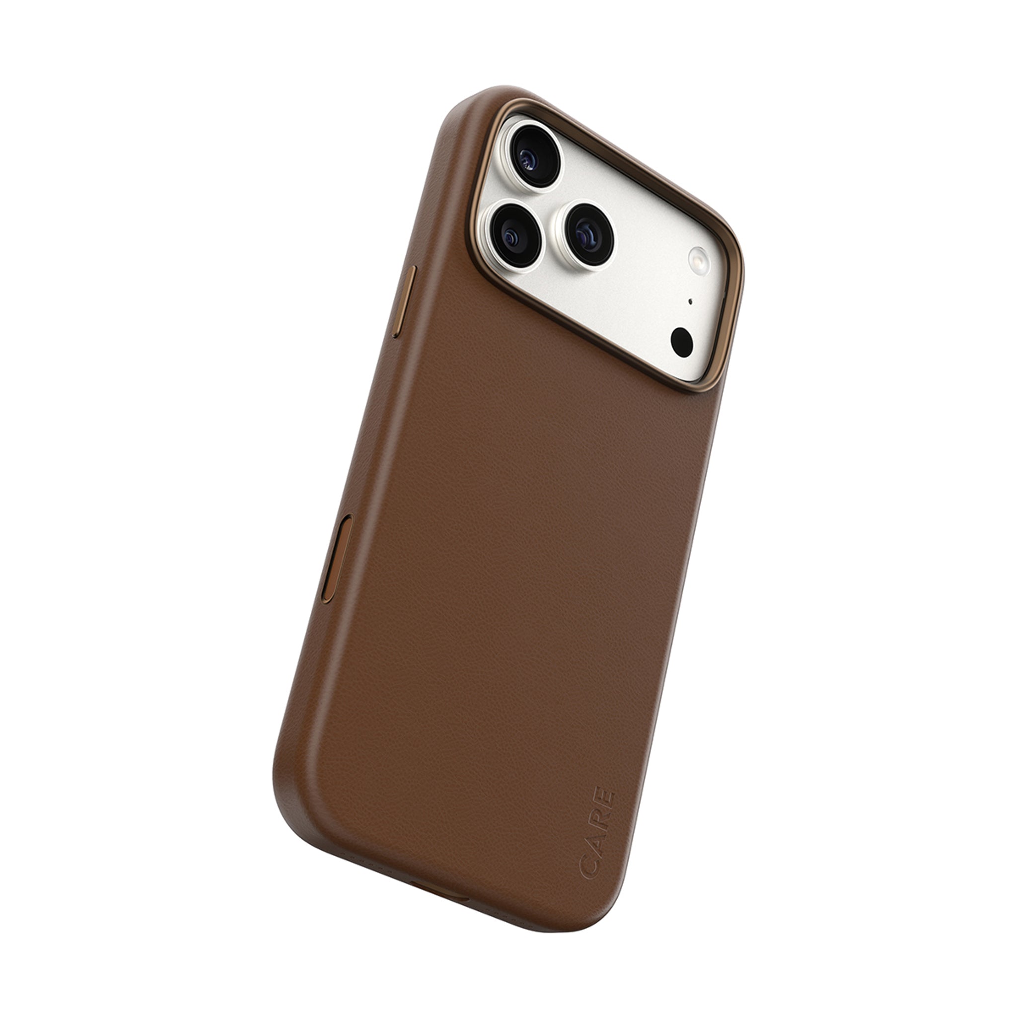 CARE™ by PanzerGlass® Solo Vegan Leather Case Brun m. MagSafe iPhone 18 Pro Max | 17 Pro Max