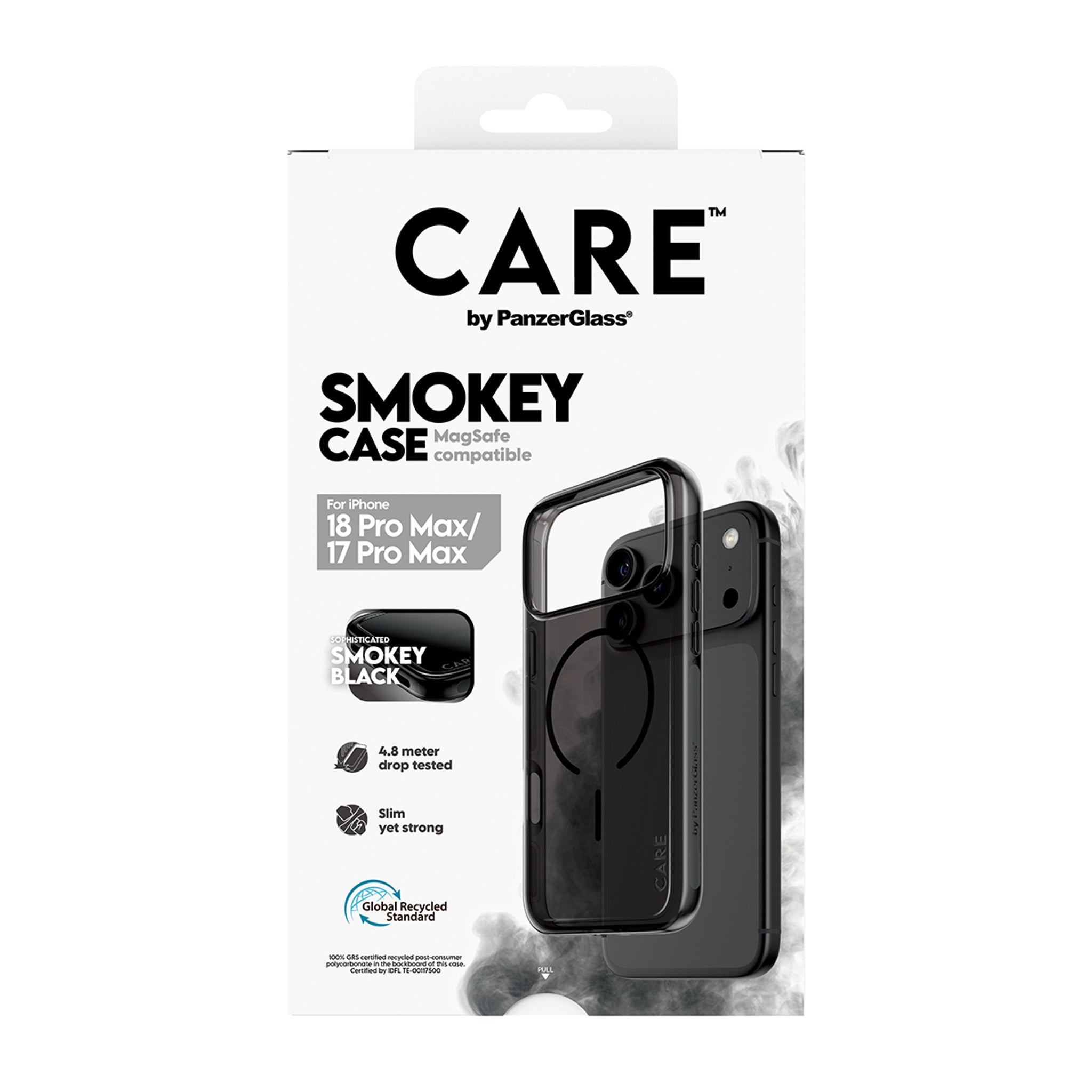 CARE™ by PanzerGlass® Smokey Case m. Sort MagSafe iPhone 18 Pro Max | 17 Pro Max