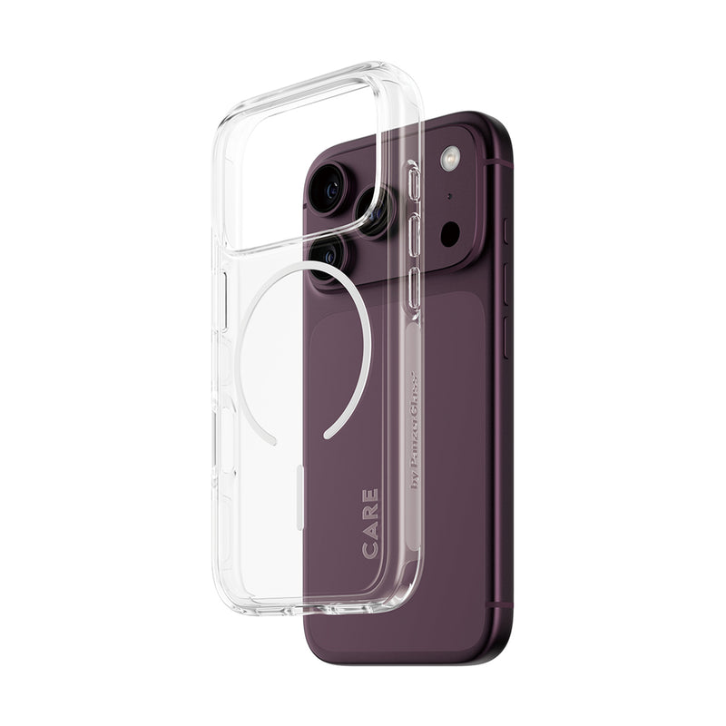 CARE™ by PanzerGlass® Urban Explorer Case Transparent m. Hvid Magsafe iPhone 18 Pro | 17 Pro