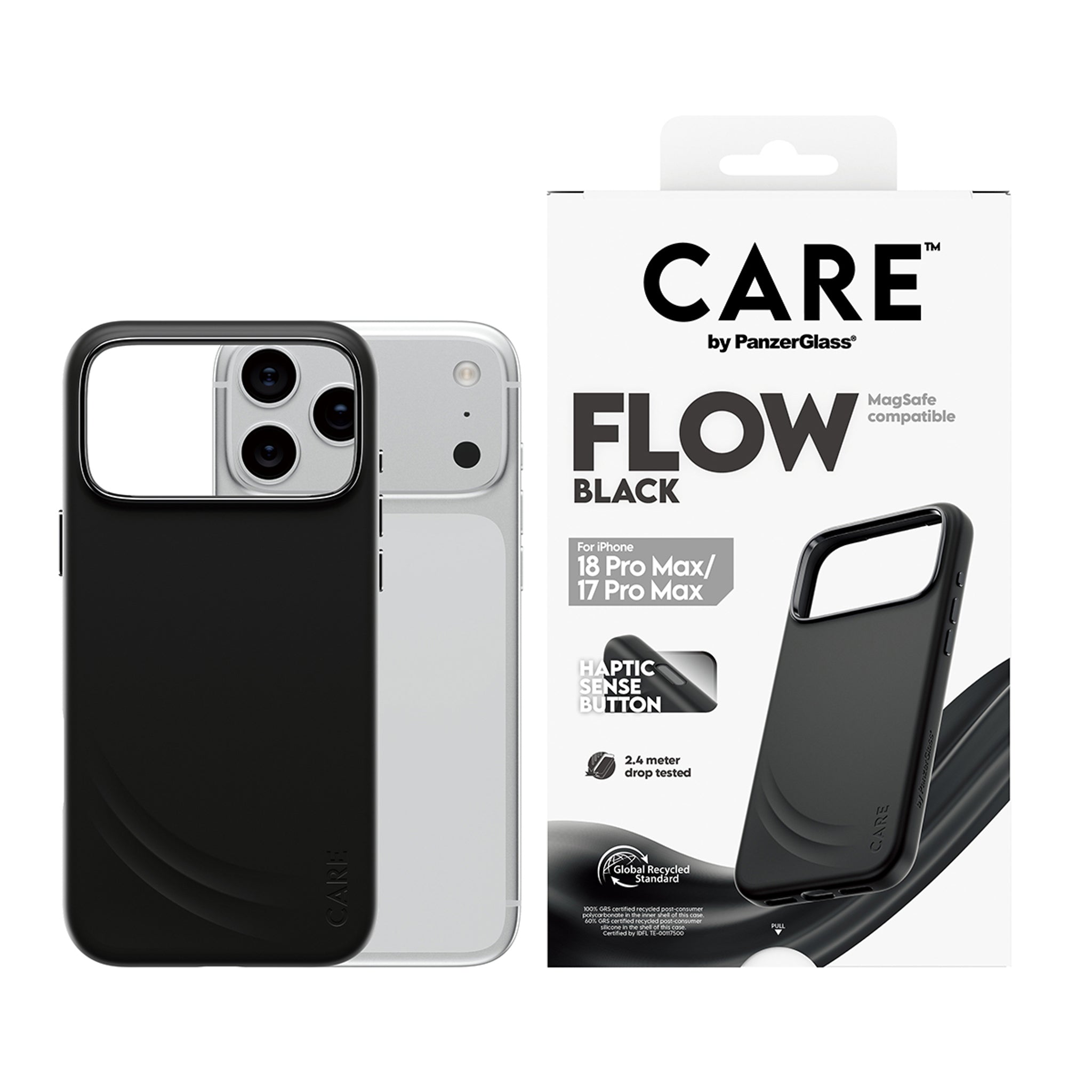 CARE™ by PanzerGlass® Flow Case Sort m. MagSafe iPhone 18 Pro Max | 17 Pro Max