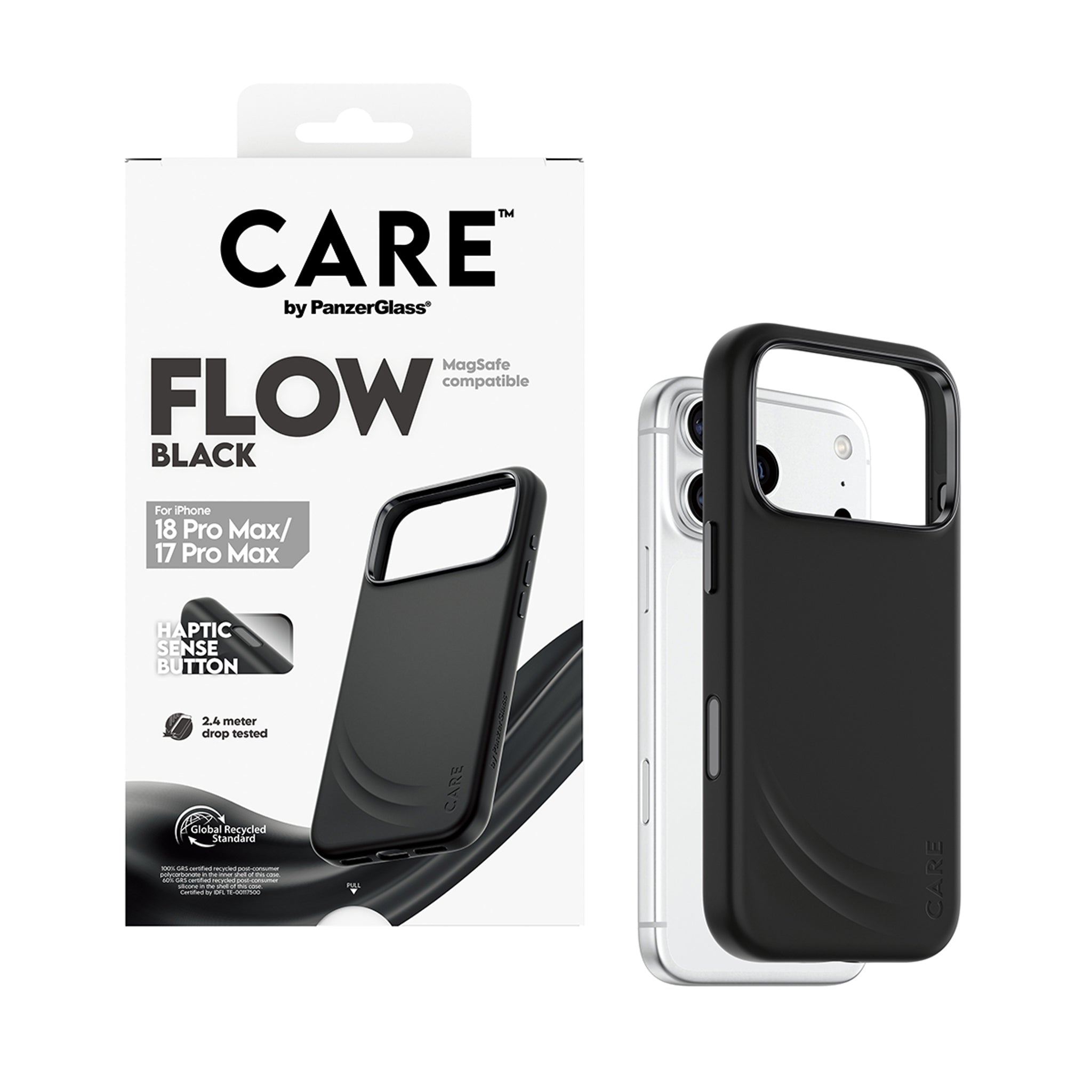 CARE™ by PanzerGlass® Flow Case Sort m. MagSafe iPhone 18 Pro Max | 17 Pro Max