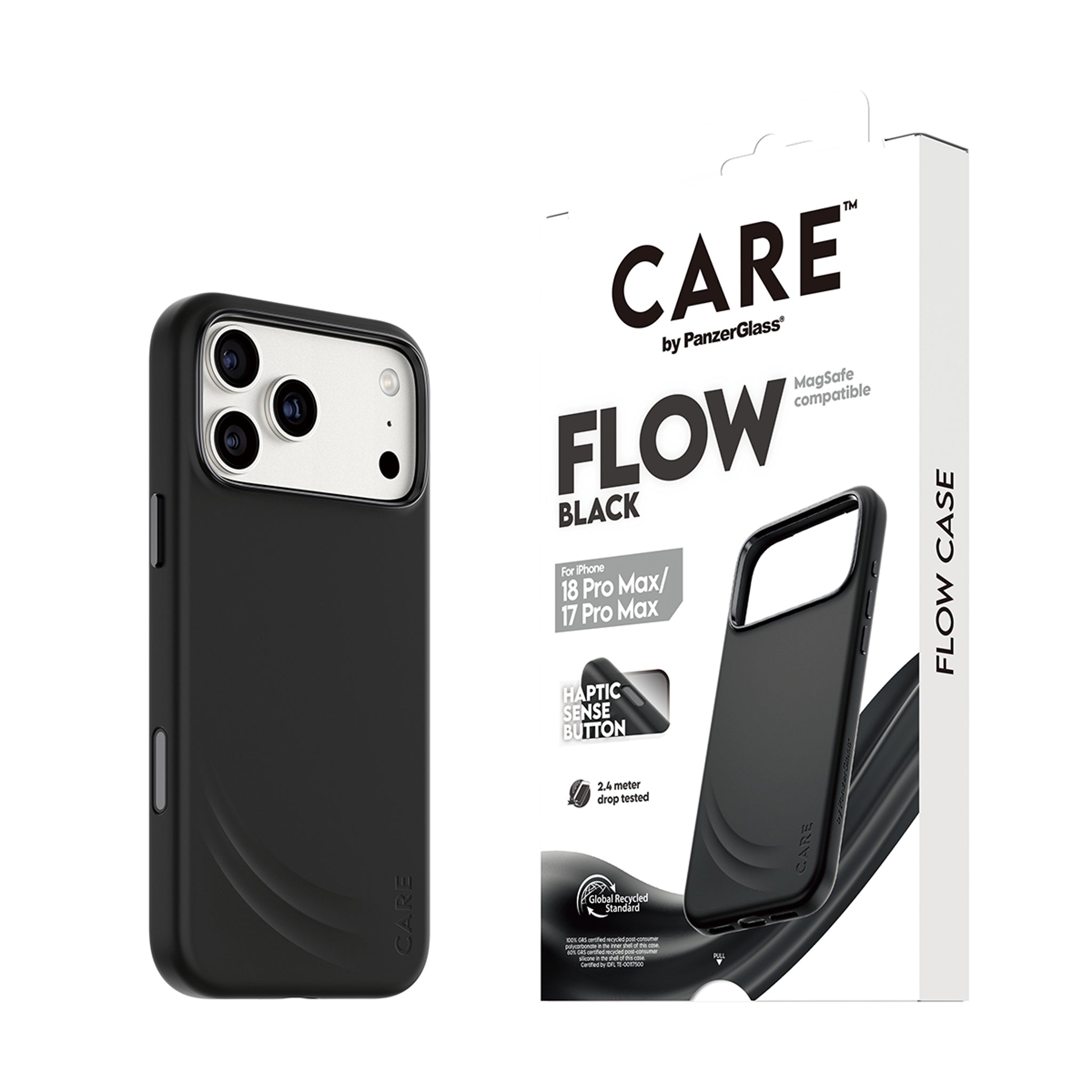 CARE™ by PanzerGlass® Flow Case Sort m. MagSafe iPhone 18 Pro Max | 17 Pro Max