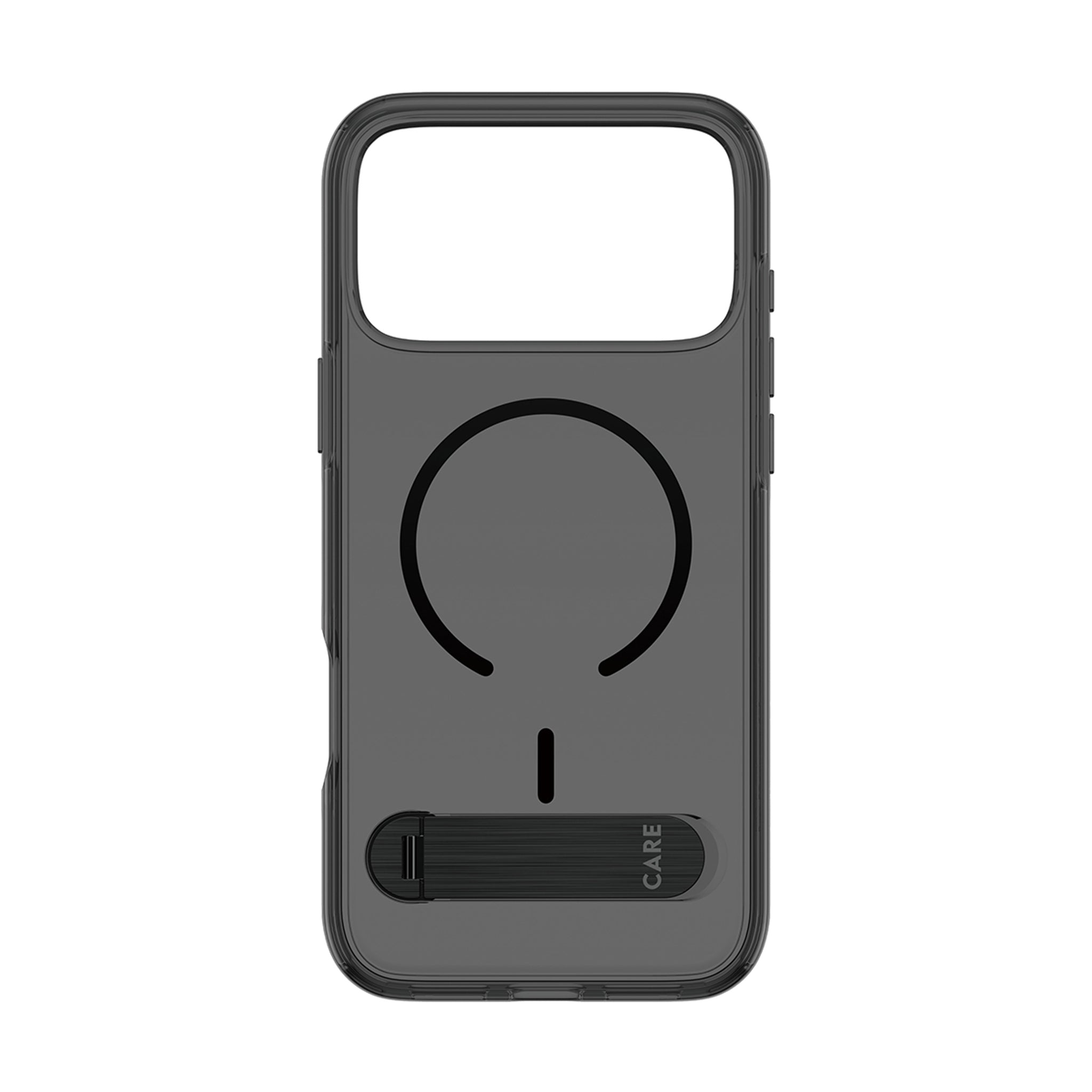 CARE™ by PanzerGlass® Kickstand Case Smokey m. Sort MagSafe iPhone 18 Pro Max | 17 Pro Max