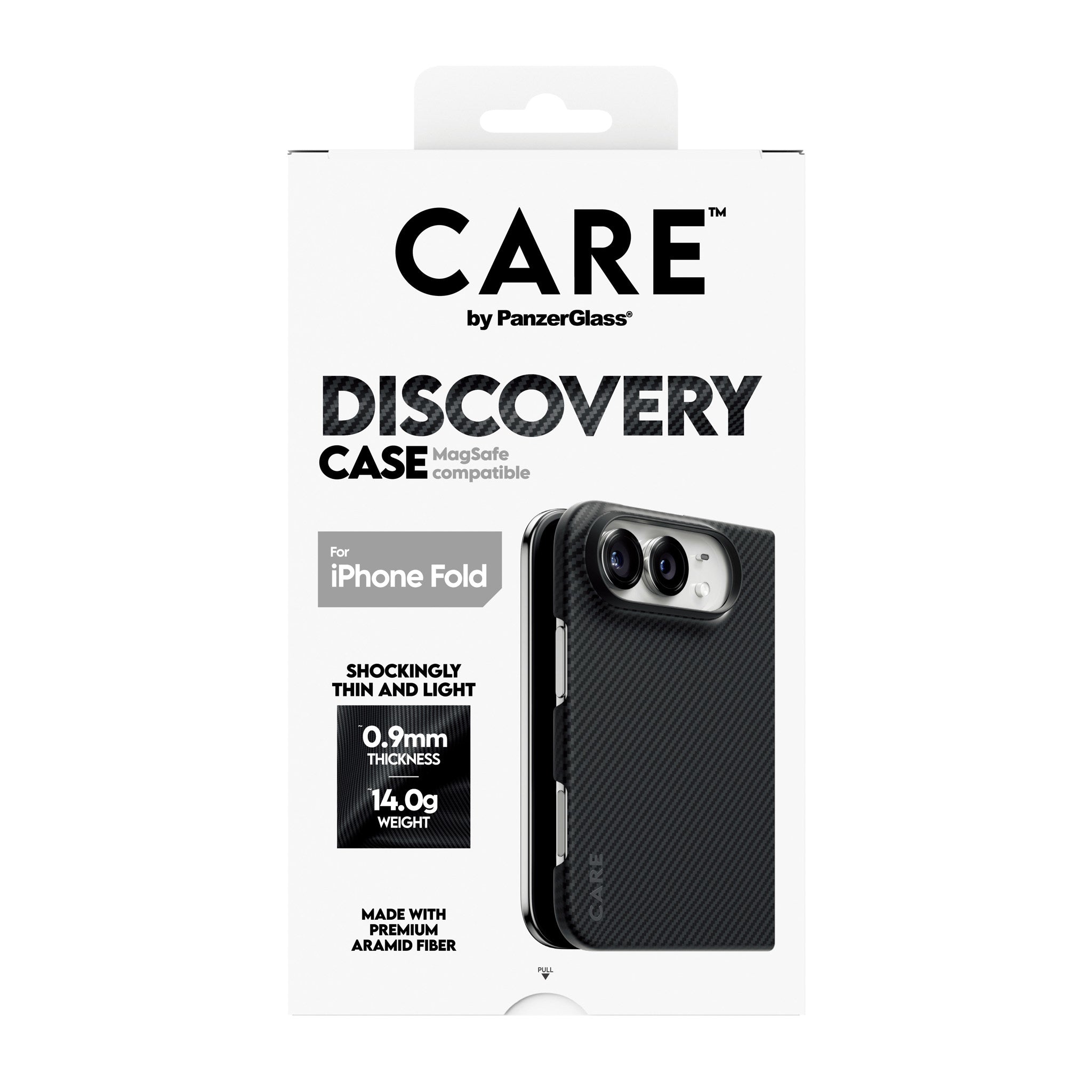 CARE™ by PanzerGlass® Discovery Case Sort & Grå m. MagSafe iPhone 2026 Fold