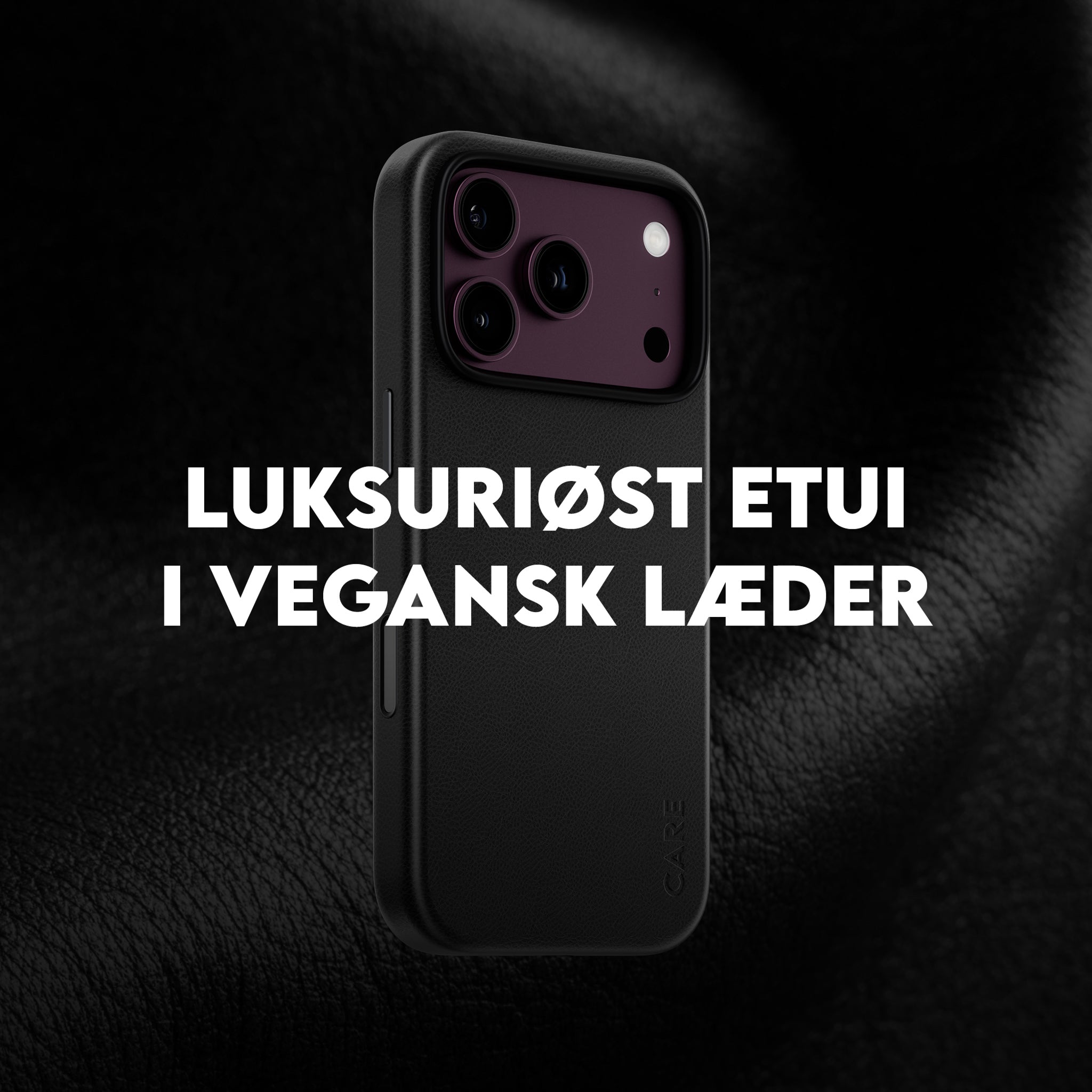 CARE™ by PanzerGlass® Solo Vegan Leather Case Sort m. MagSafe iPhone 18 Pro Max | 17 Pro Max