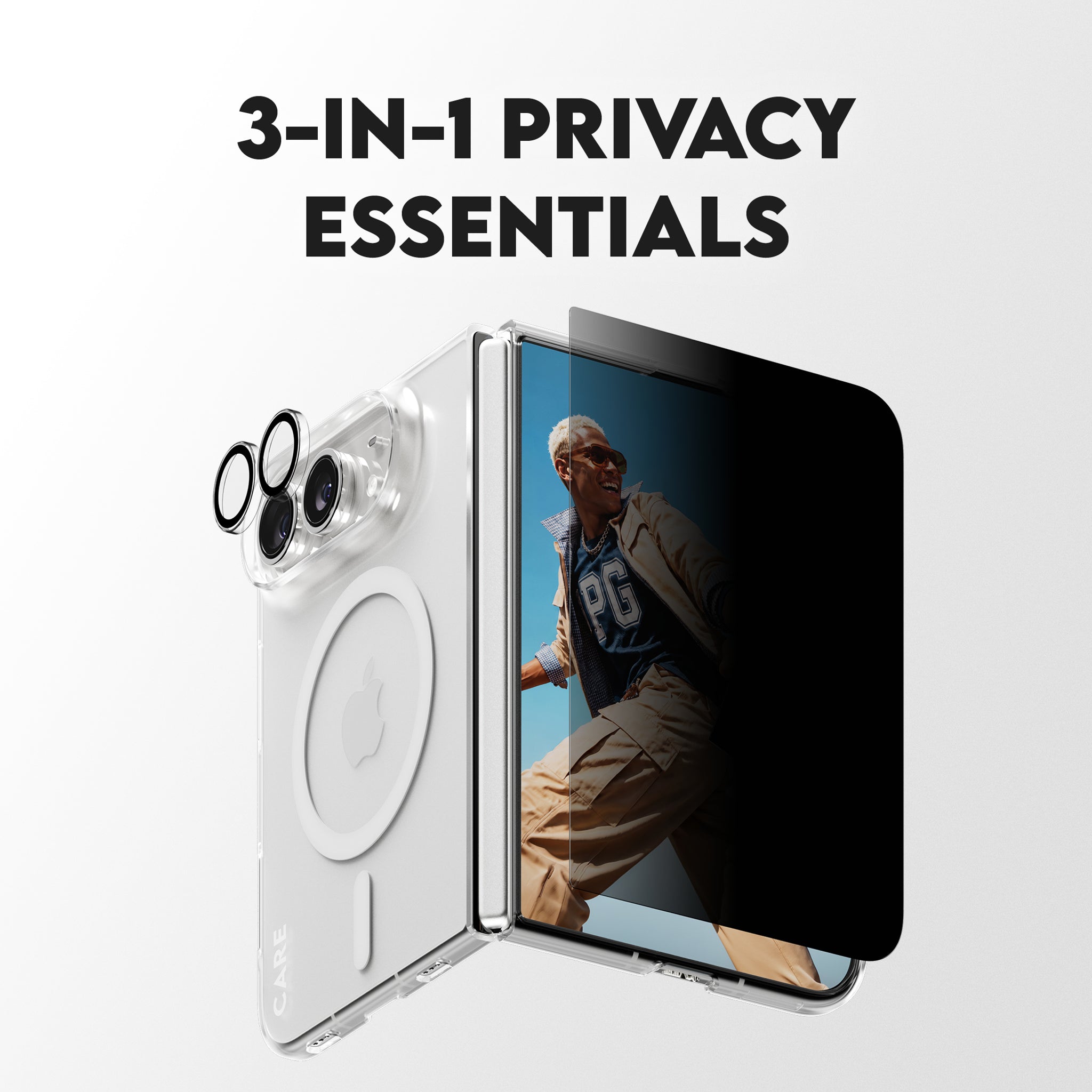 PanzerGlass® | CARE™ by PanzerGlass® 3-i-1 Flagship Privacy Pakke iPhone Duo