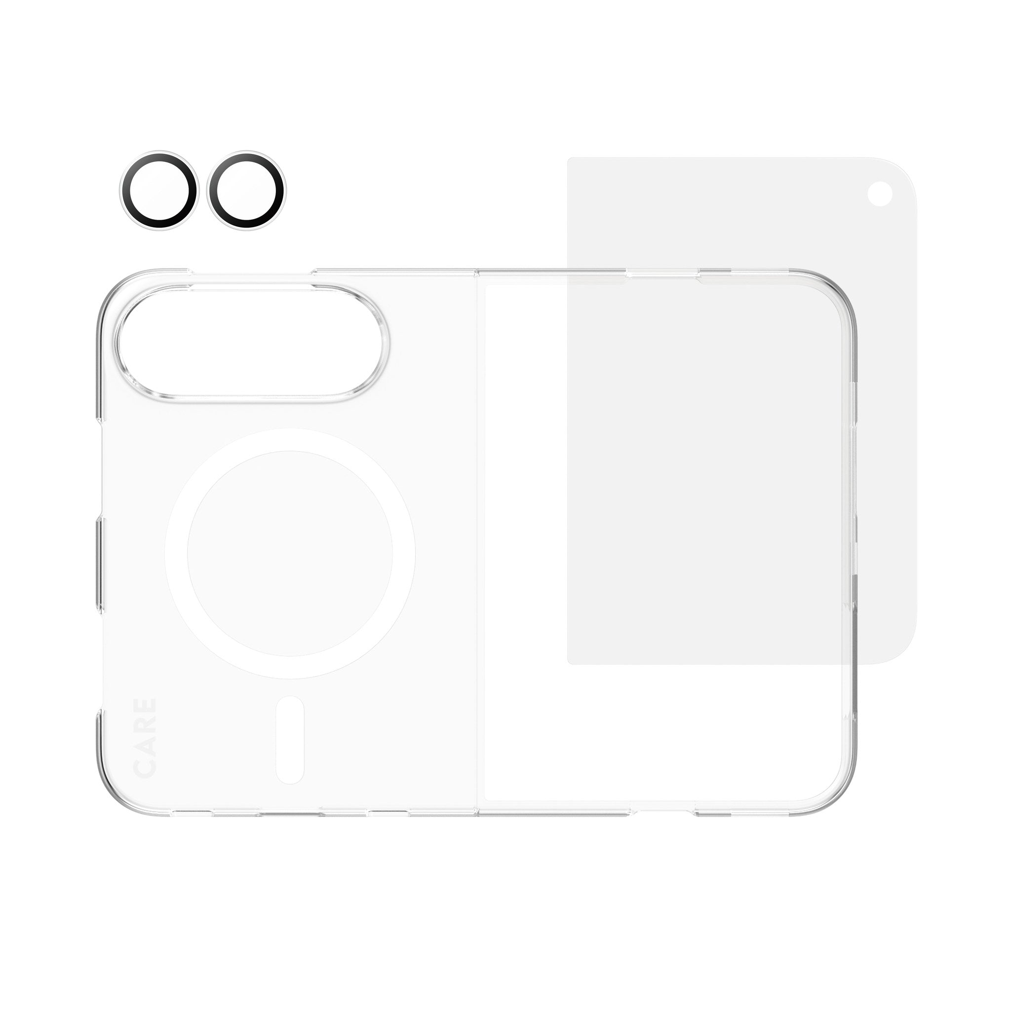 PanzerGlass® | CARE™ by PanzerGlass® 3-i-1 Flagship Privacy Pakke iPhone 2026 Fold