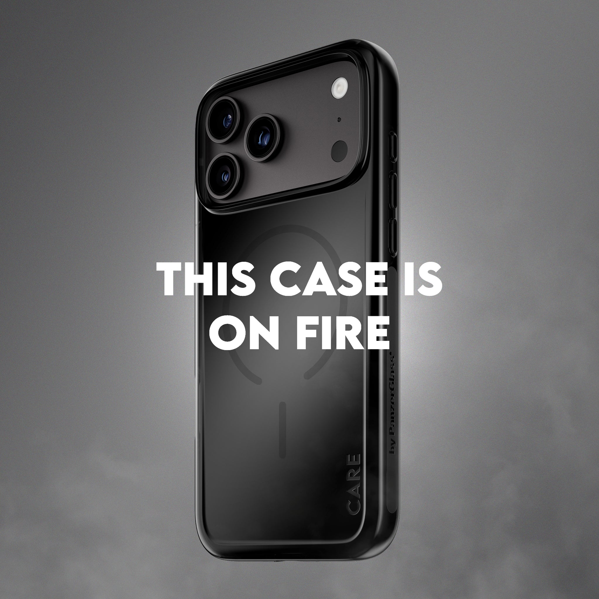 CARE™ by PanzerGlass® Smokey Case m. Sort MagSafe iPhone 18 Pro | 17 Pro