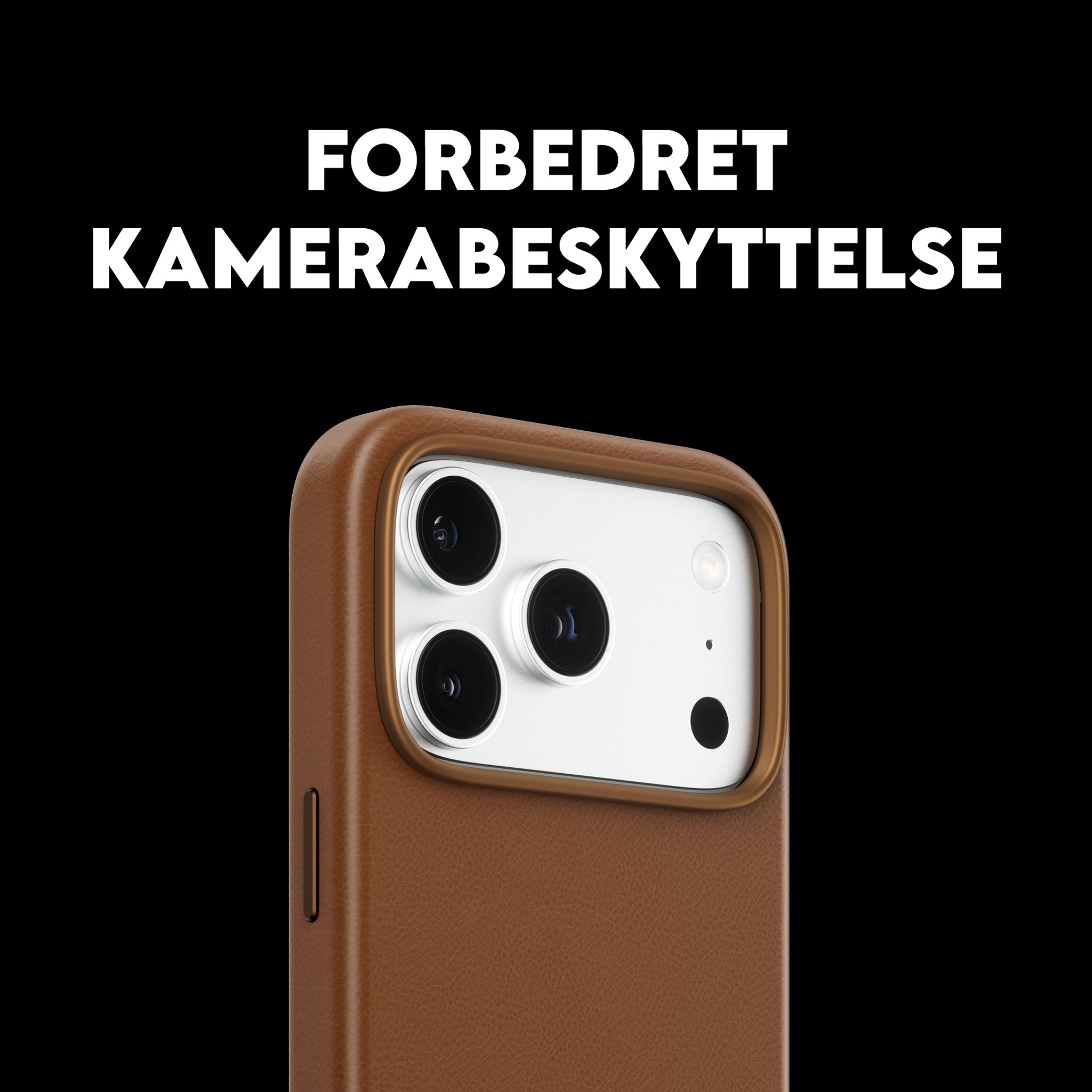 CARE™ by PanzerGlass® Solo Vegan Leather Case Brun m. MagSafe iPhone 18 Pro | 17 Pro