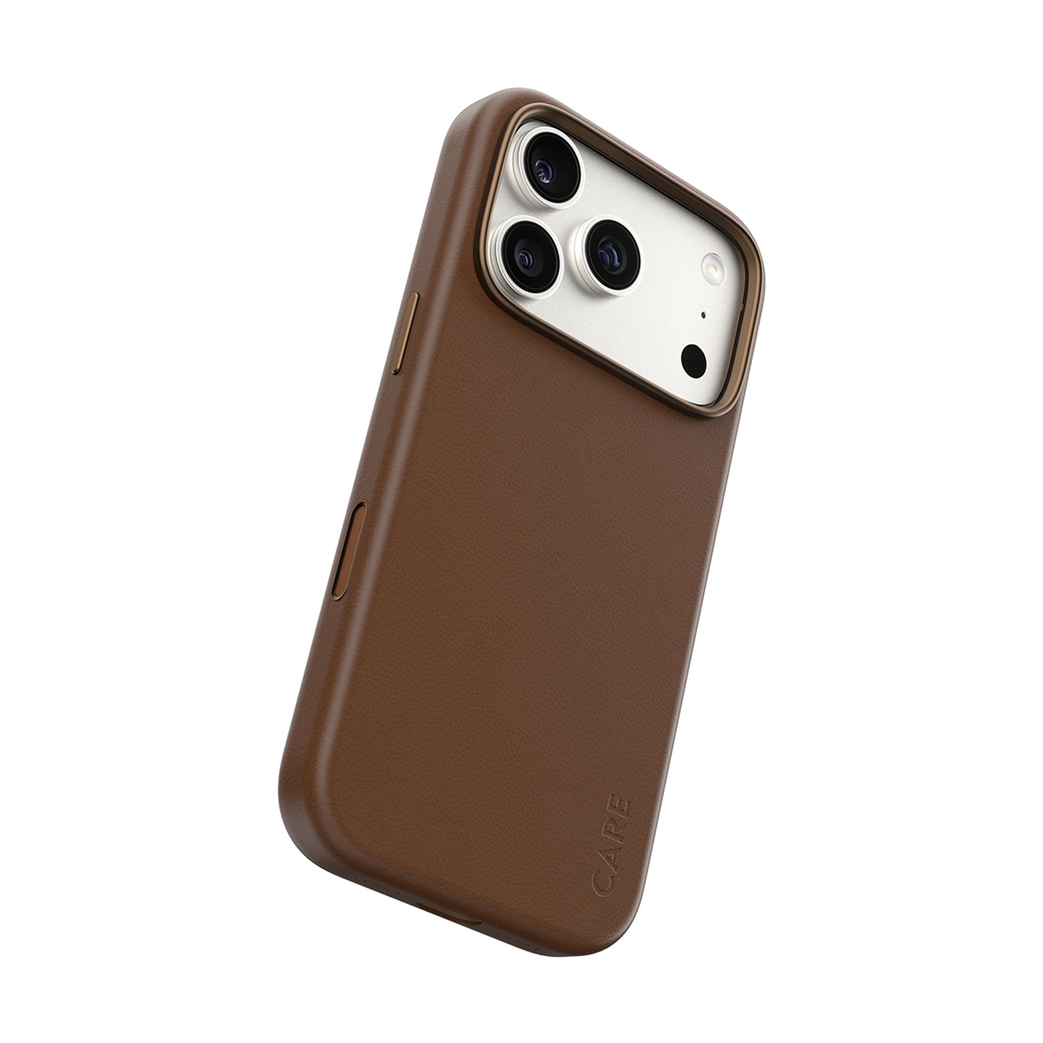 CARE™ by PanzerGlass® Solo Vegan Leather Case Brun m. MagSafe iPhone 18 Pro | 17 Pro