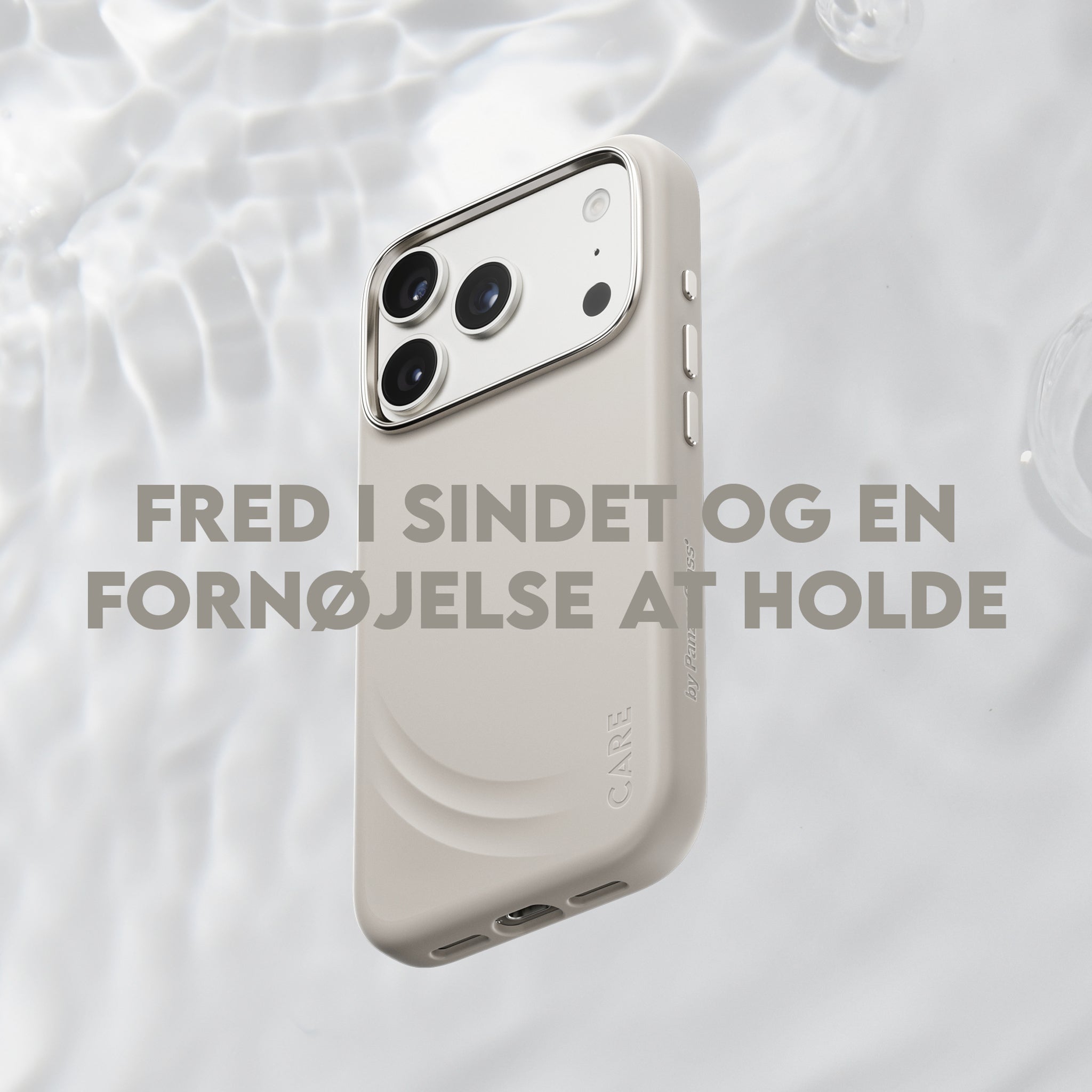 CARE™ by PanzerGlass® Flow Case Vanilla m. MagSafe iPhone 18 Pro | 17 Pro