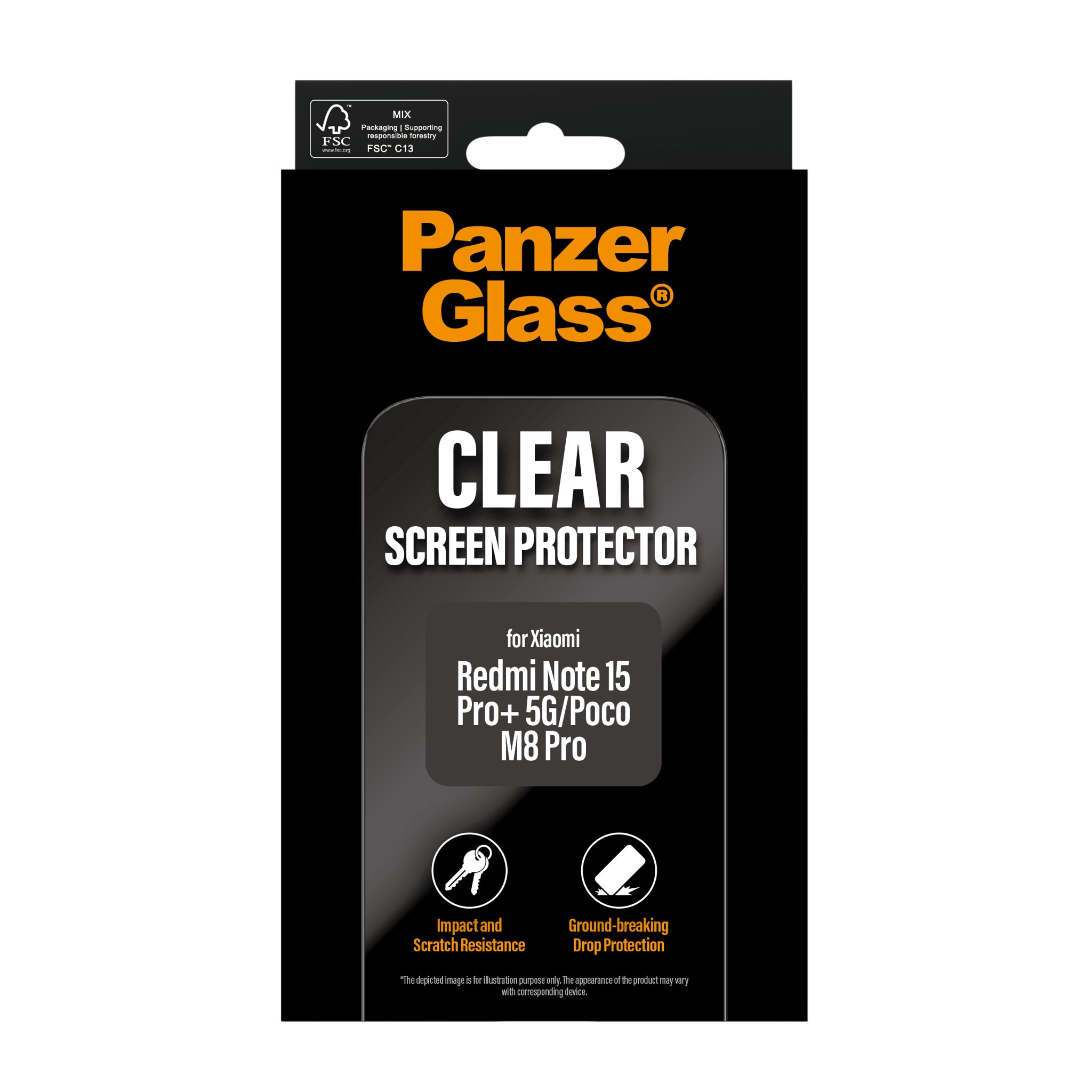 PanzerGlass® Skærmbeskyttelse Xiaomi Redmi Note 15 Pro+ 5G | Poco M8 Pro | Ultra-Wide Fit
