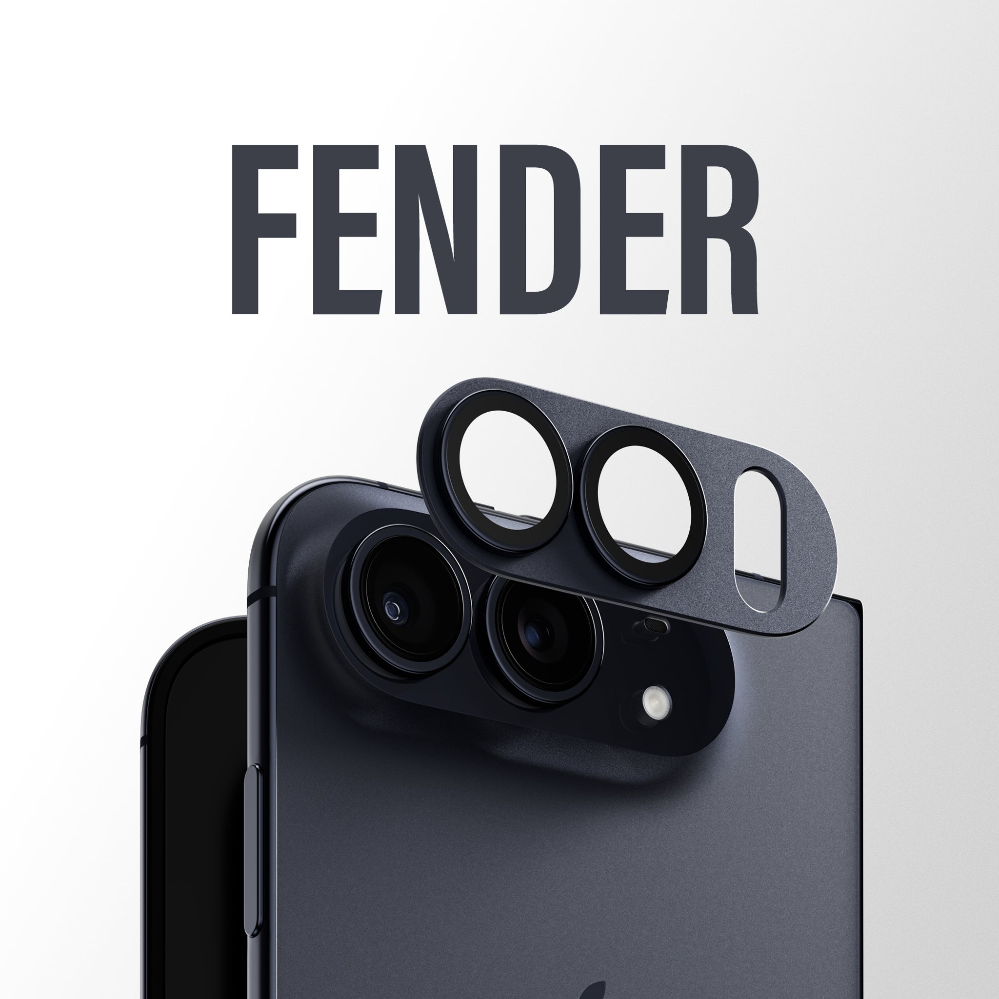 PanzerGlass® Fender Kameralinsebeskytter Midnight iPhone Duo