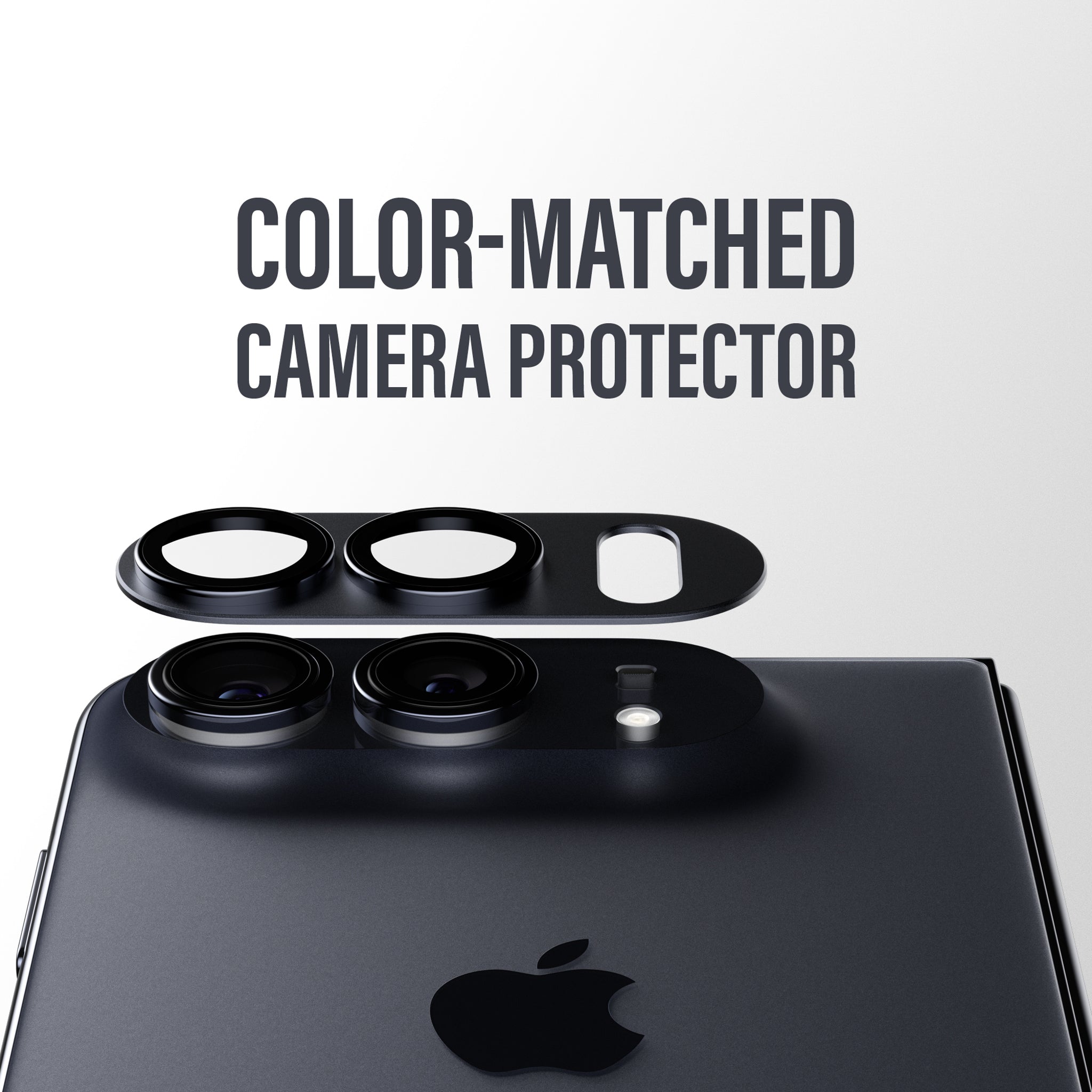 PanzerGlass® Fender Kameralinsebeskytter Midnight iPhone Duo