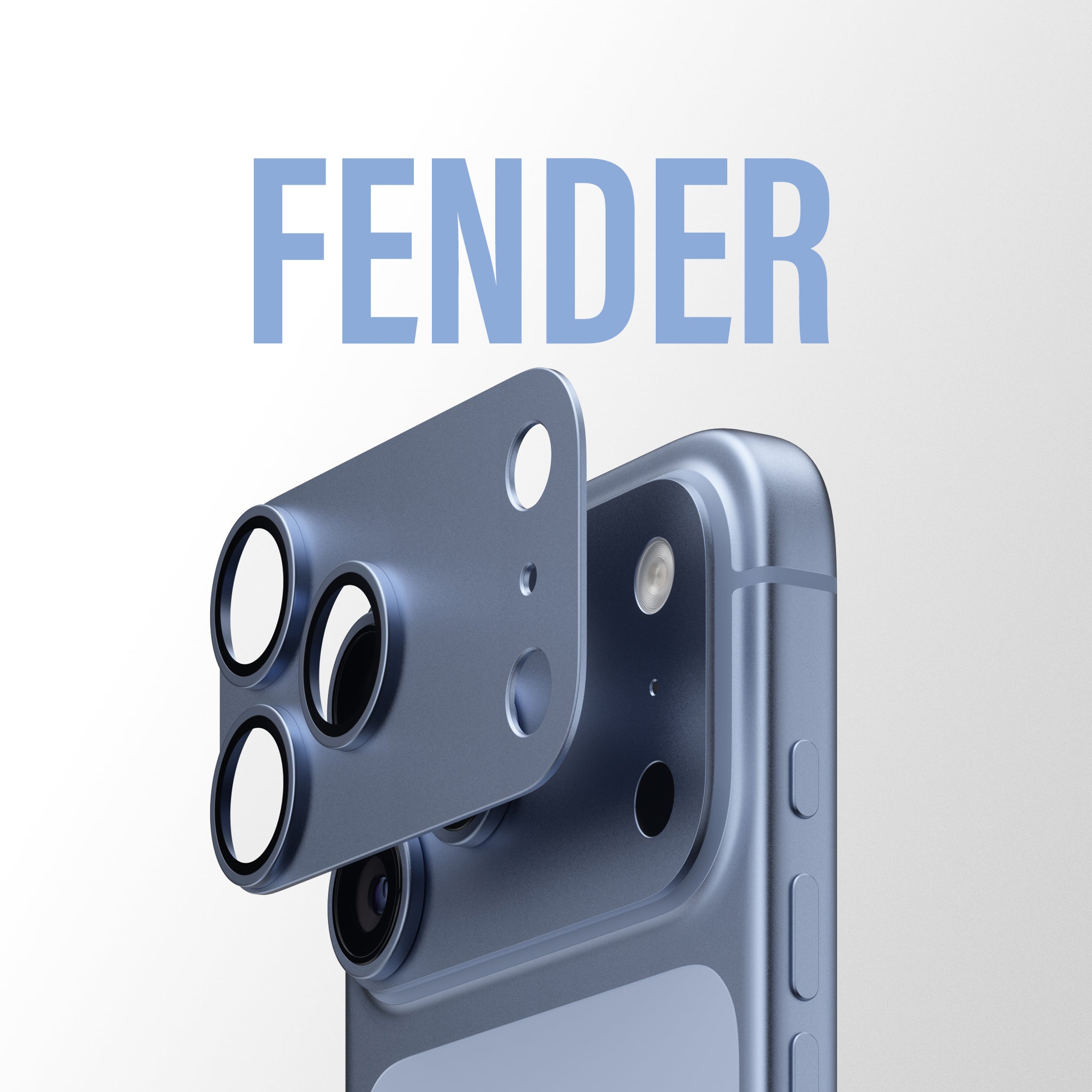 PanzerGlass® Fender Kameralinsebeskytter Shades of Blue iPhone 18 Pro Max