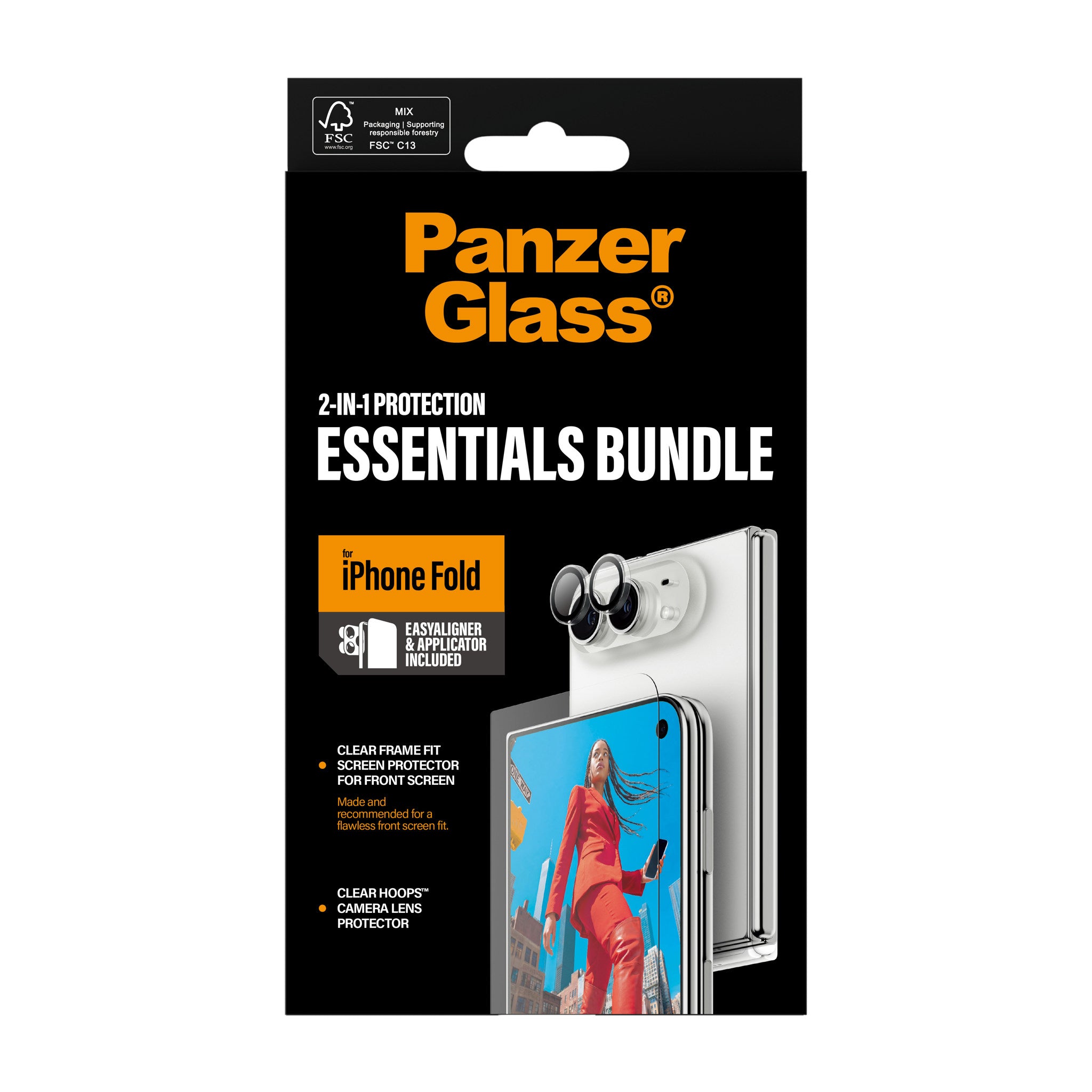 PanzerGlass® 2-i-1 Essential Pakke iPhone 2026 Fold