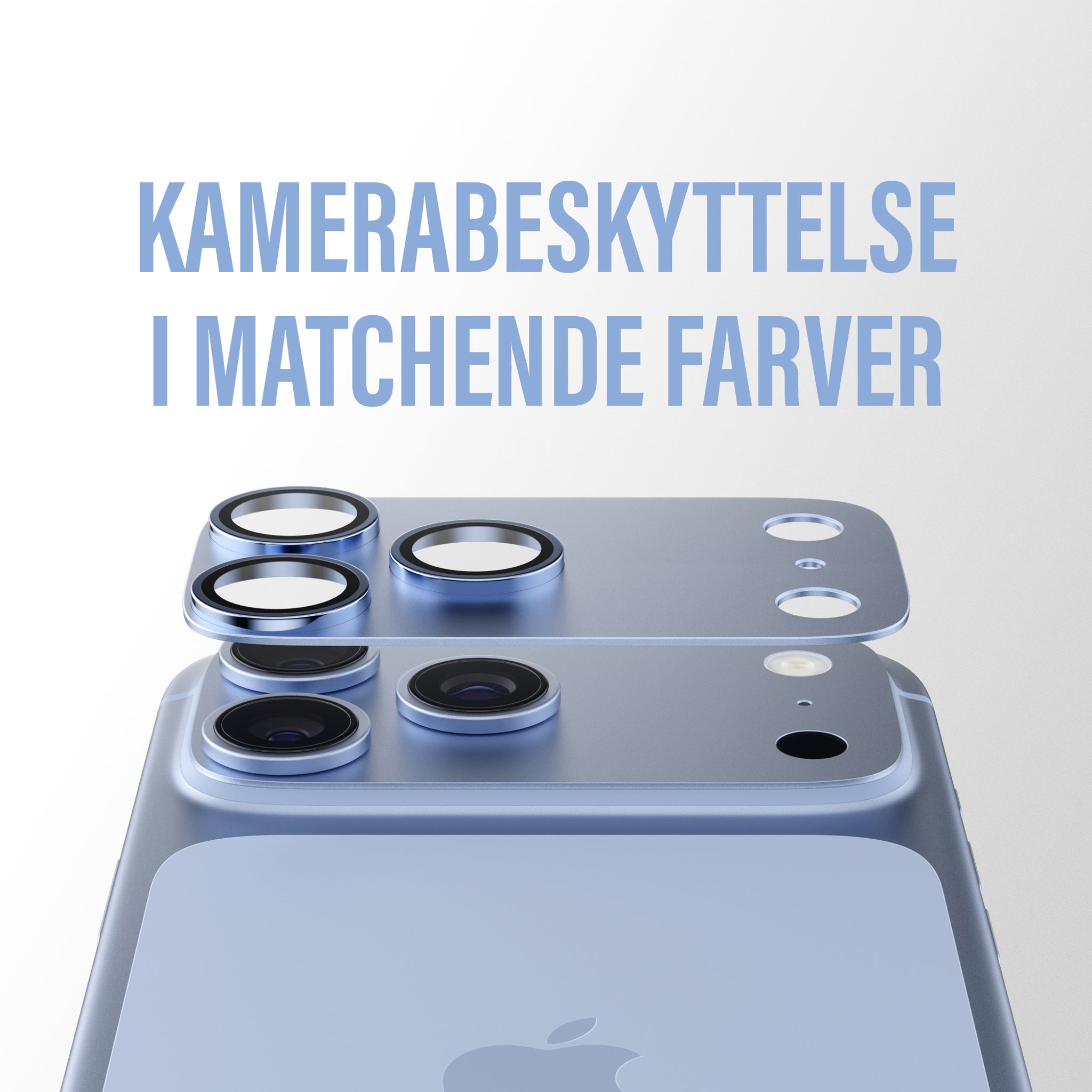 PanzerGlass® Fender Kameralinsebeskytter Shades of Blue iPhone 18 Pro