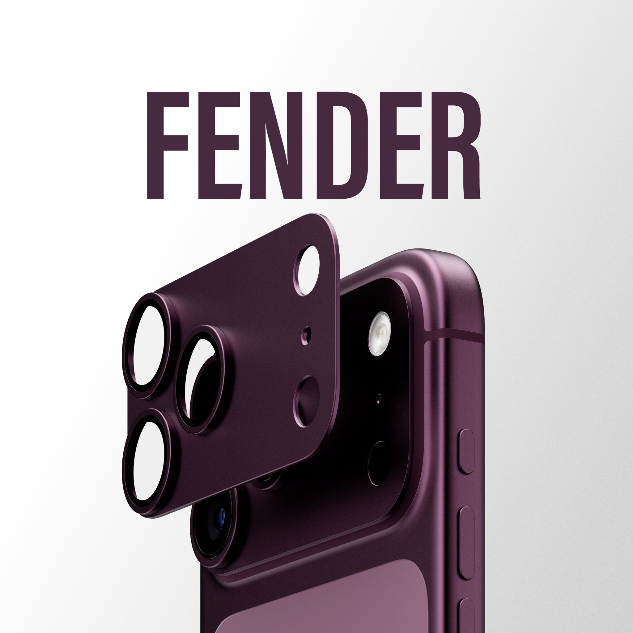 PanzerGlass® Fender Kamerabeskytter Dark Cherry iPhone 18 Pro Max