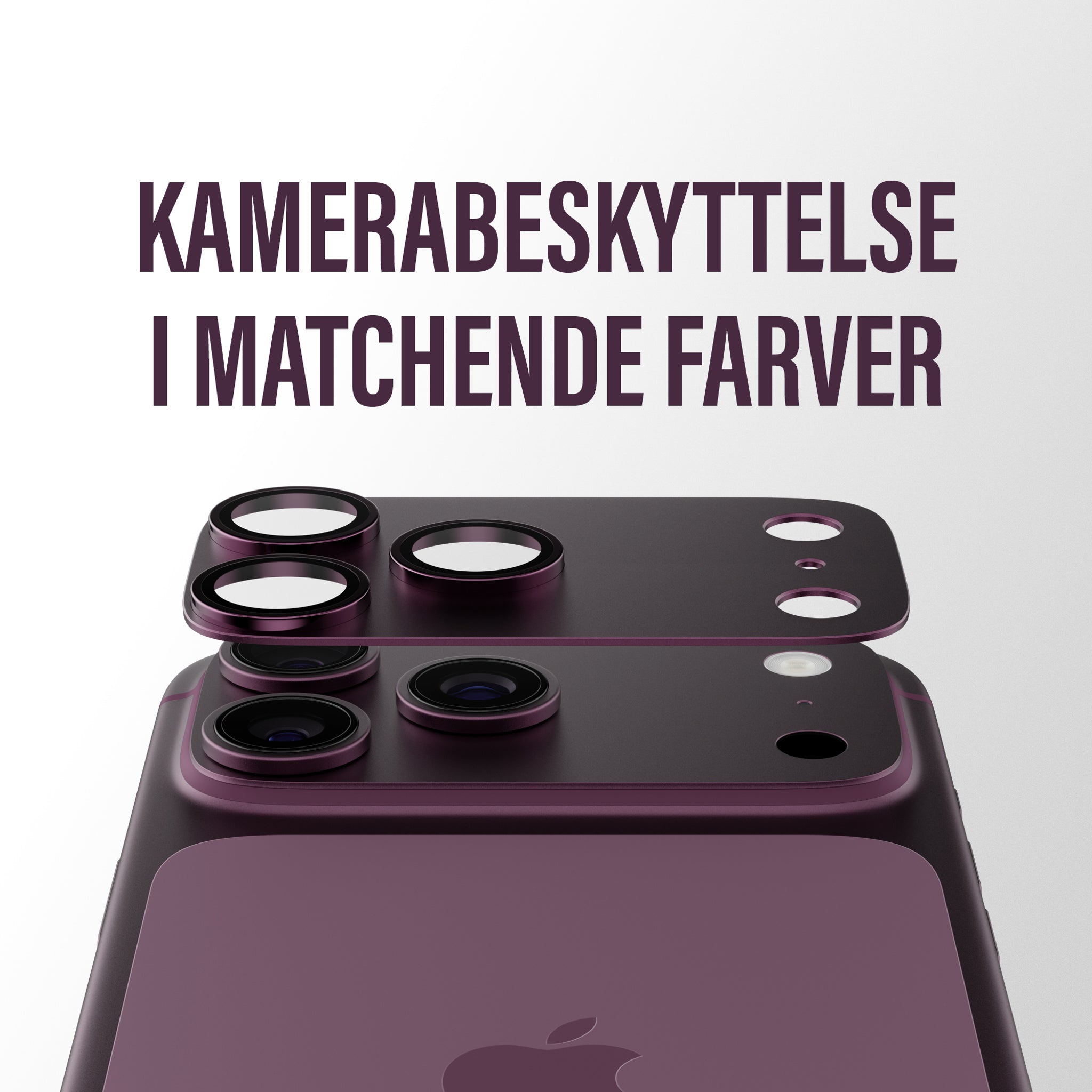 PanzerGlass® Fender Kamerabeskytter Dark Cherry iPhone 18 Pro Max