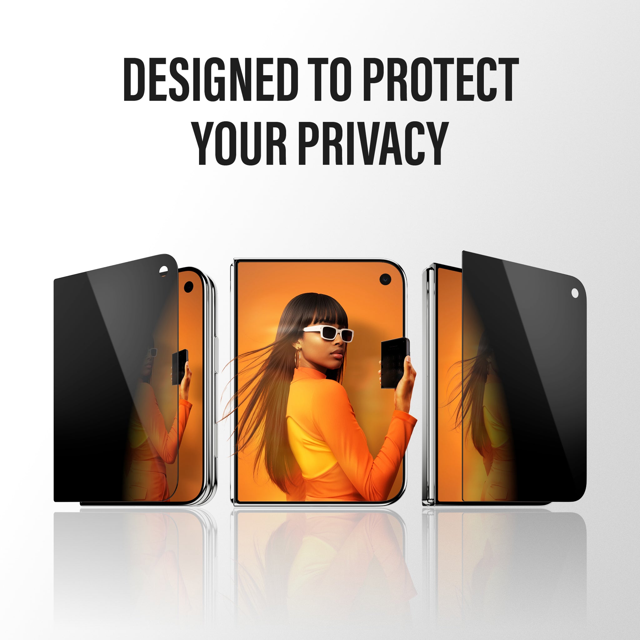 PanzerGlass® 2-Way Privacy Frontskærm Skærmbeskyttelse iPhone Duo | RammeFit m. EasyAligner