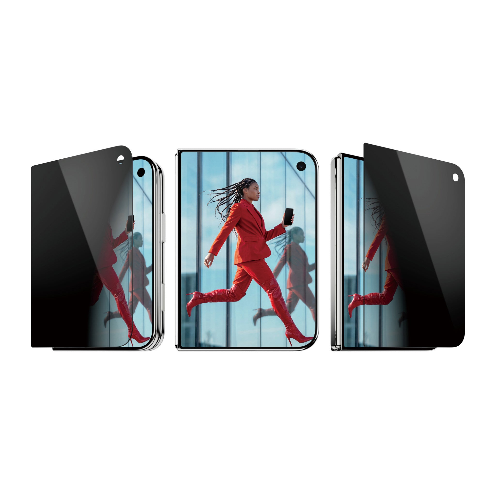 PanzerGlass® Privacy Frontskærm Skærmbeskyttelse iPhone 2026 Fold | RammeFit m. EasyAligner