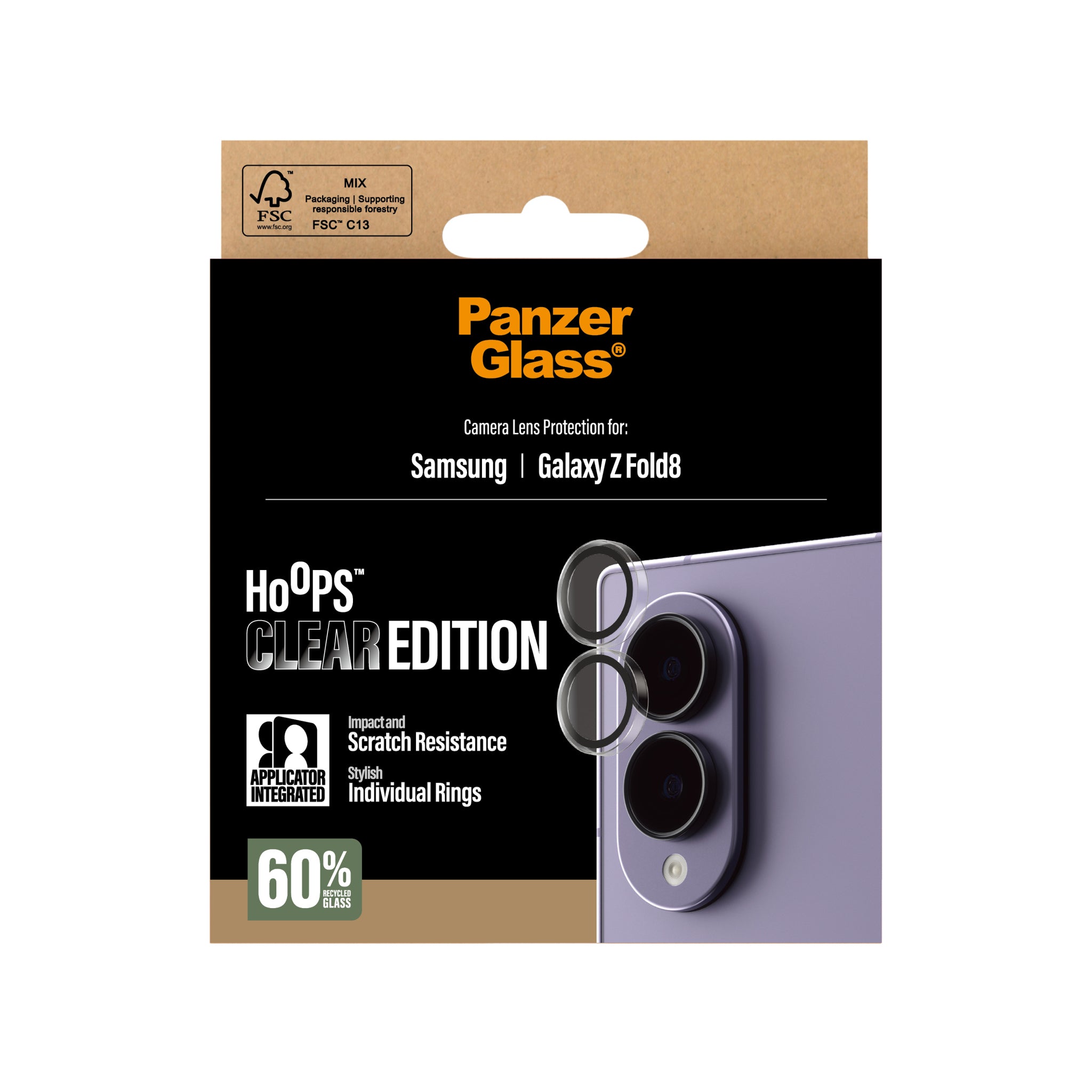 PanzerGlass® Hoops® Kameralinsebeskytter Samsung new Galaxy Z Fold7