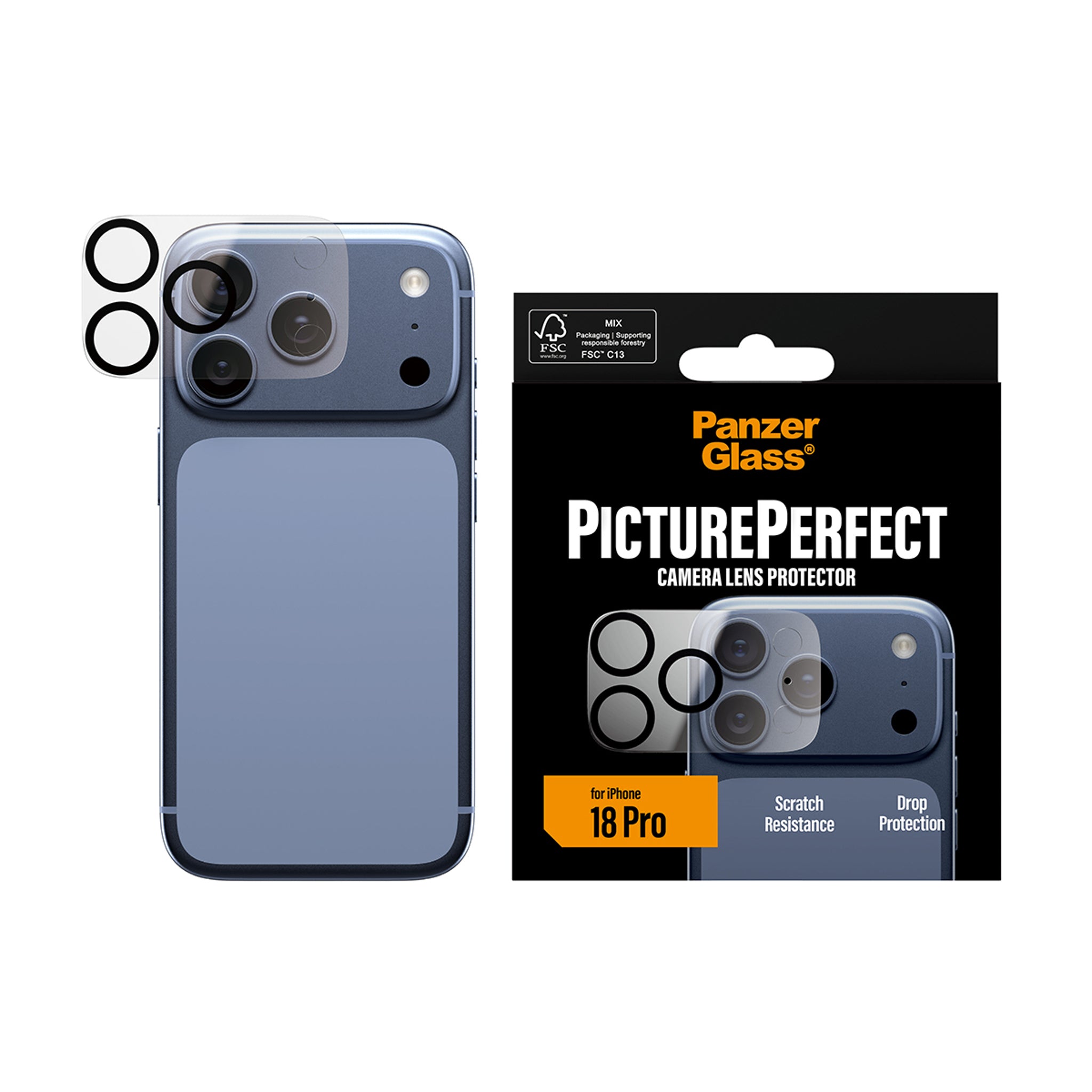 PanzerGlass® PicturePerfect Kameralinsebeskytter iPhone 18 Pro