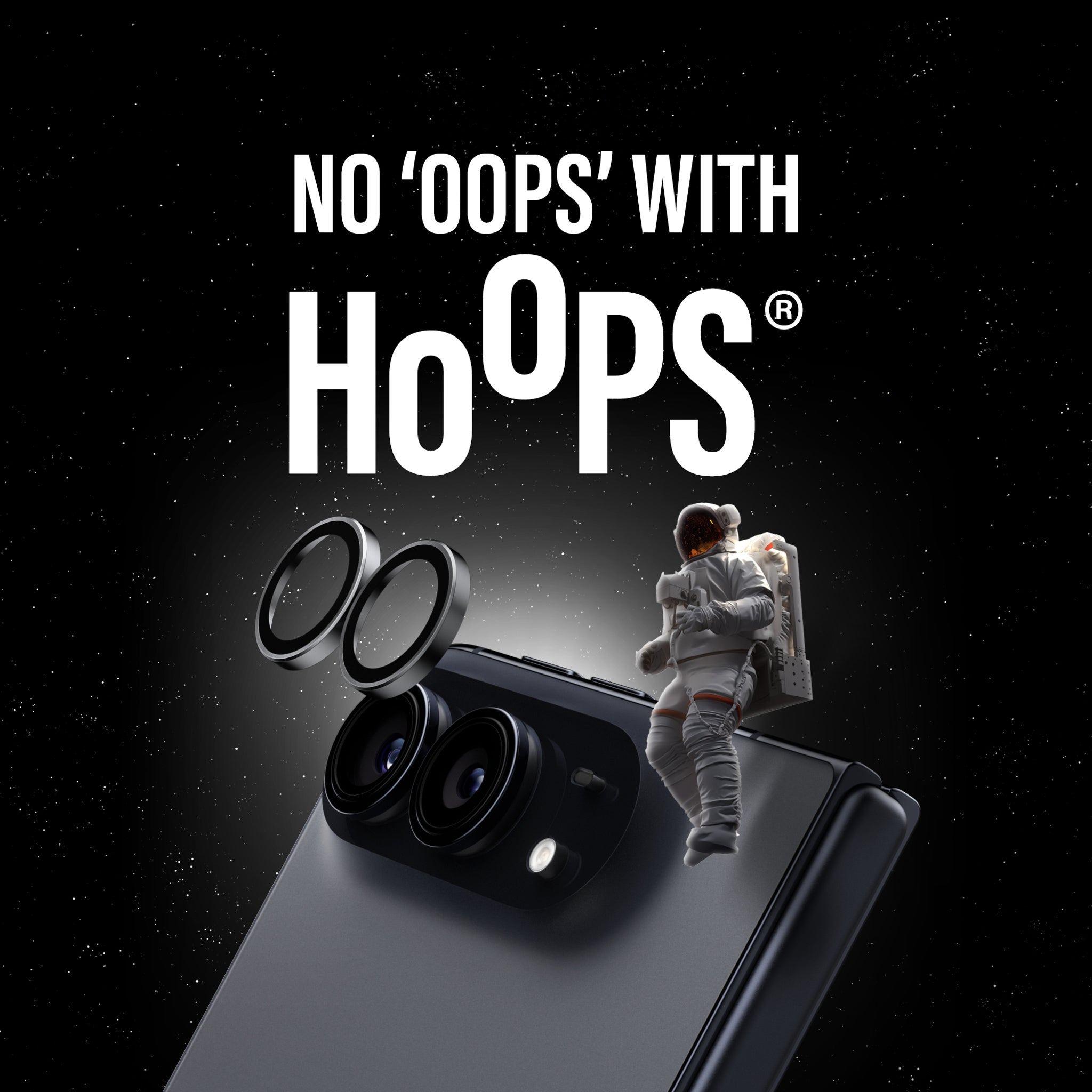 PanzerGlass® Hoops® Ceramic Kameralinsebeskytter iPhone Duo