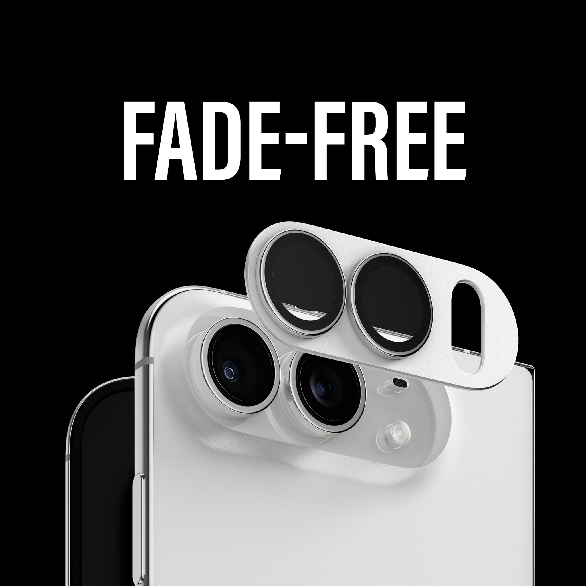 PanzerGlass® Fender Kameralinsebeskytter Sølv iPhone Duo
