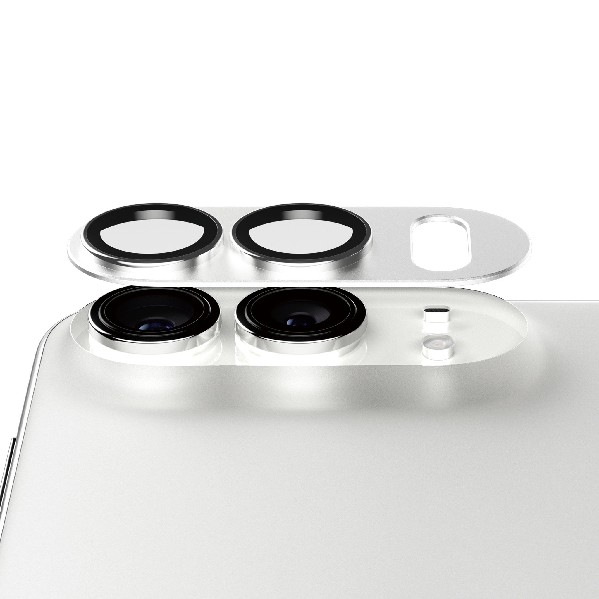 PanzerGlass® Fender Kameralinsebeskytter Sølv iPhone 2026 Fold