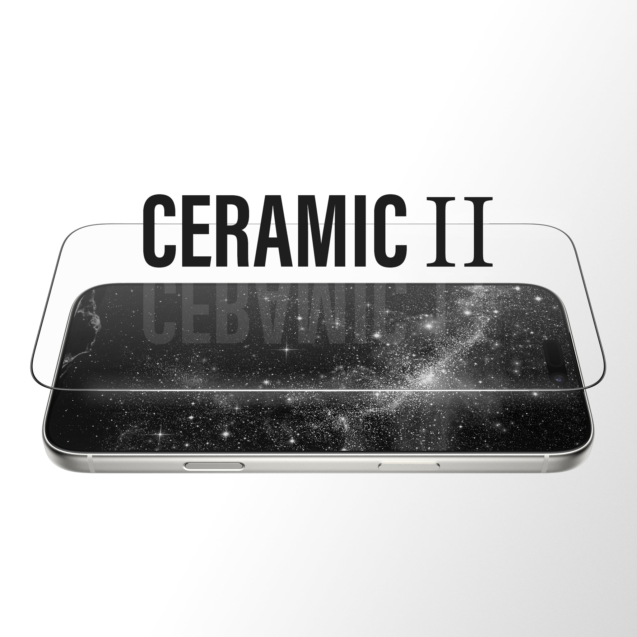 PanzerGlass® Ceramic II Skærmbeskyttelse iPhone 18 Pro Max |  17 Pro Max | Ultra-Wide Fit m. EasyAligner