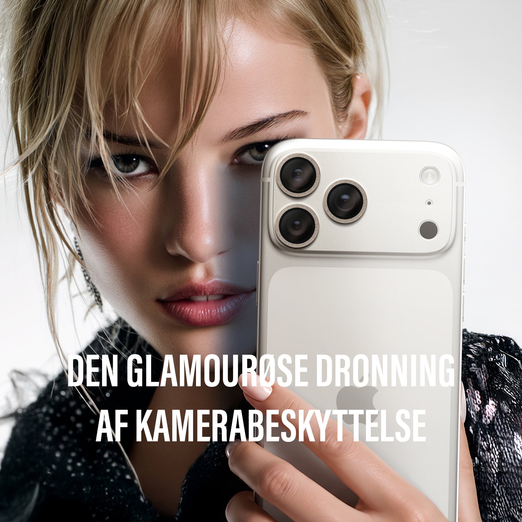 PanzerGlass® Hoops® Kameralinsebeskytter Glitter Guld iPhone 18 Pro | 18 Pro Max