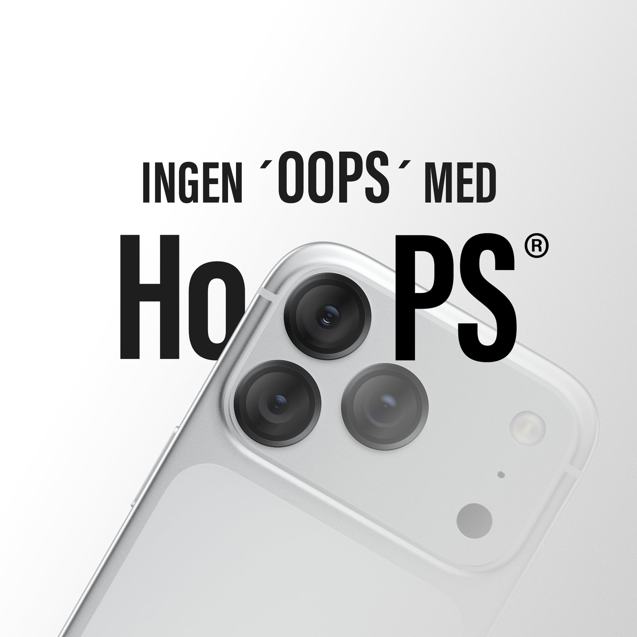 PanzerGlass® Hoops® Kameralinsebeskytter Sort iPhone 18 Pro | 18 Pro Max