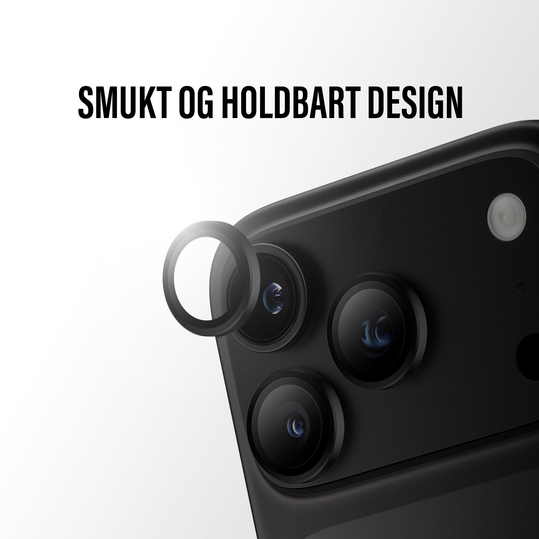 PanzerGlass® Hoops® Kameralinsebeskytter Sort iPhone 18 Pro | 18 Pro Max