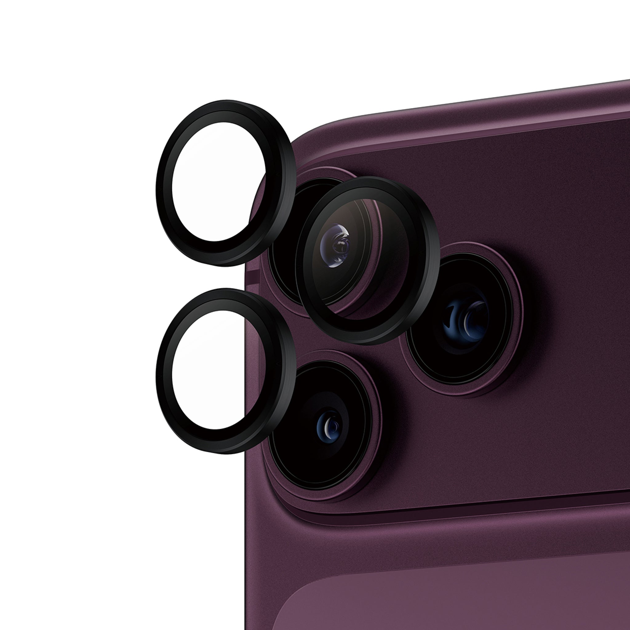 PanzerGlass® Hoops® Kameralinsebeskytter Sort iPhone 18 Pro | 18 Pro Max