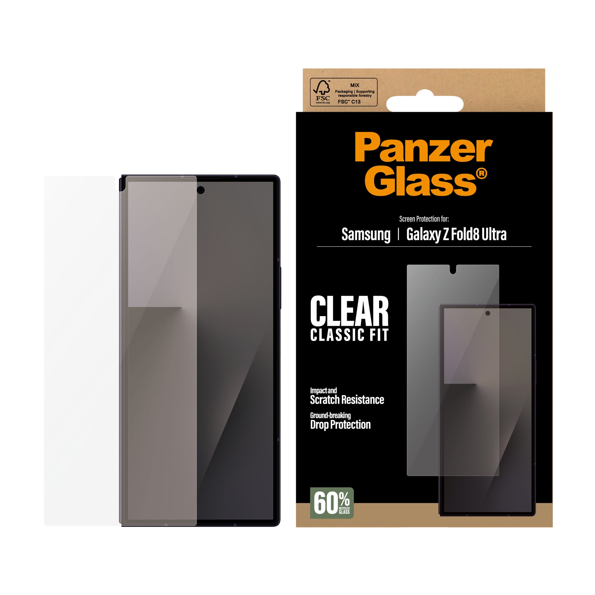 PanzerGlass® Sub Skærmbeskyttelse Samsung new Galaxy Z Fold7 Ultra | Classic Fit