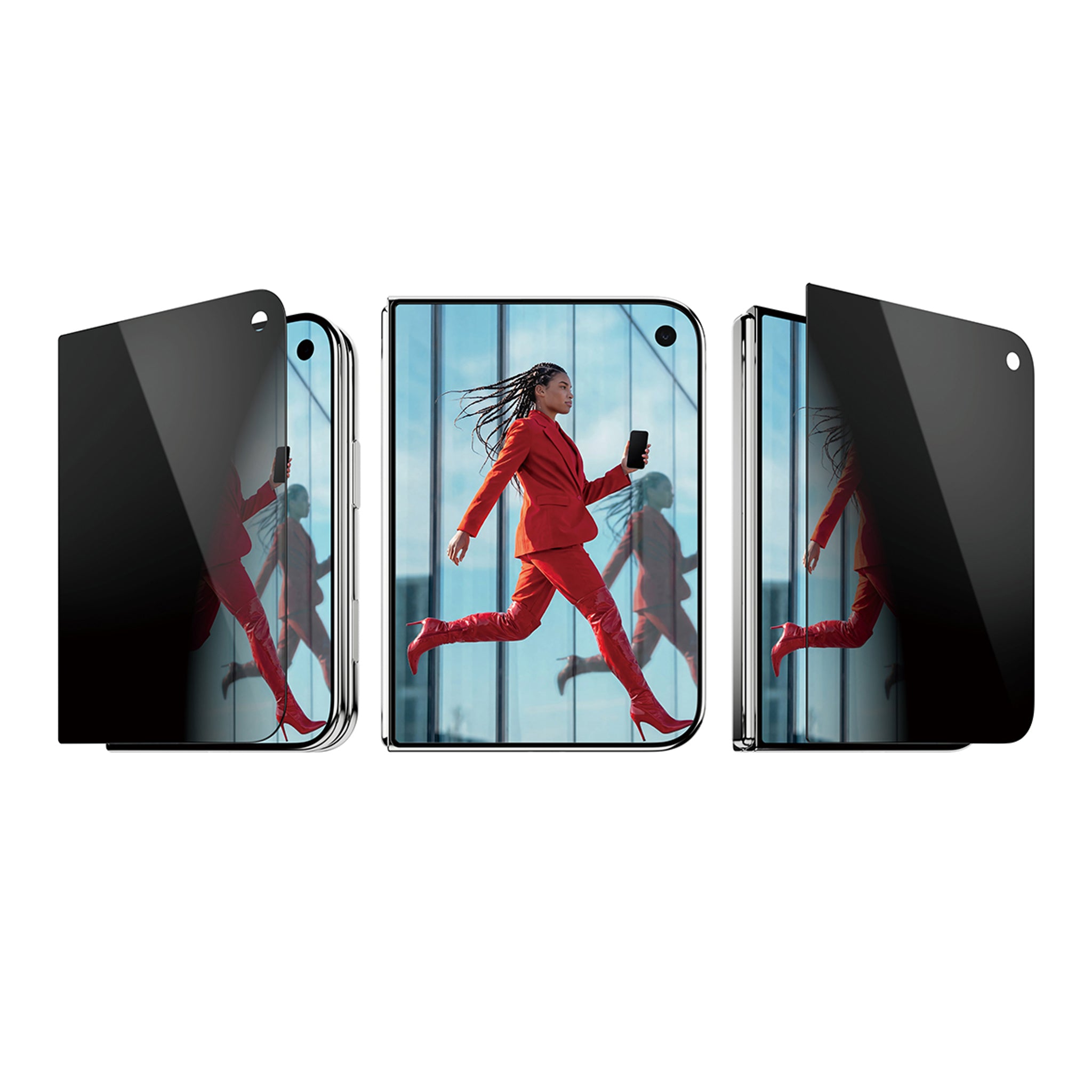 PanzerGlass® 2-Way Privacy Frontskærm Skærmbeskyttelse iPhone Duo | FRAME FIT m. FASTFIT IN-A-BOX