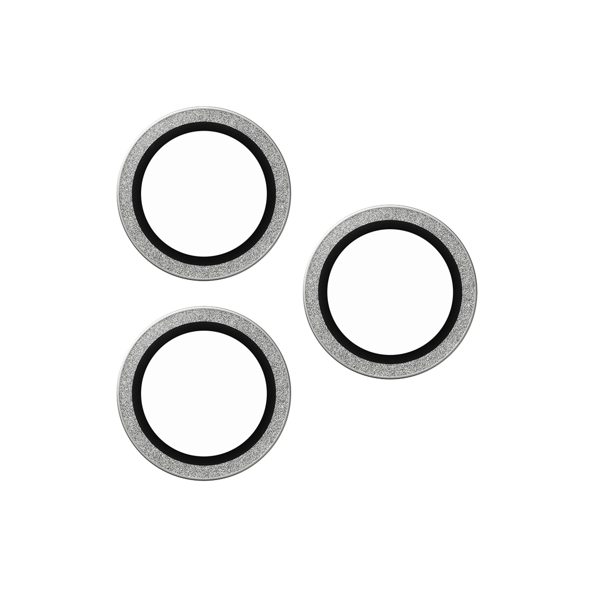 PanzerGlass® Hoops® Kameralinsebeskytter Glitter Sølv iPhone 18 Pro | 18 Pro Max