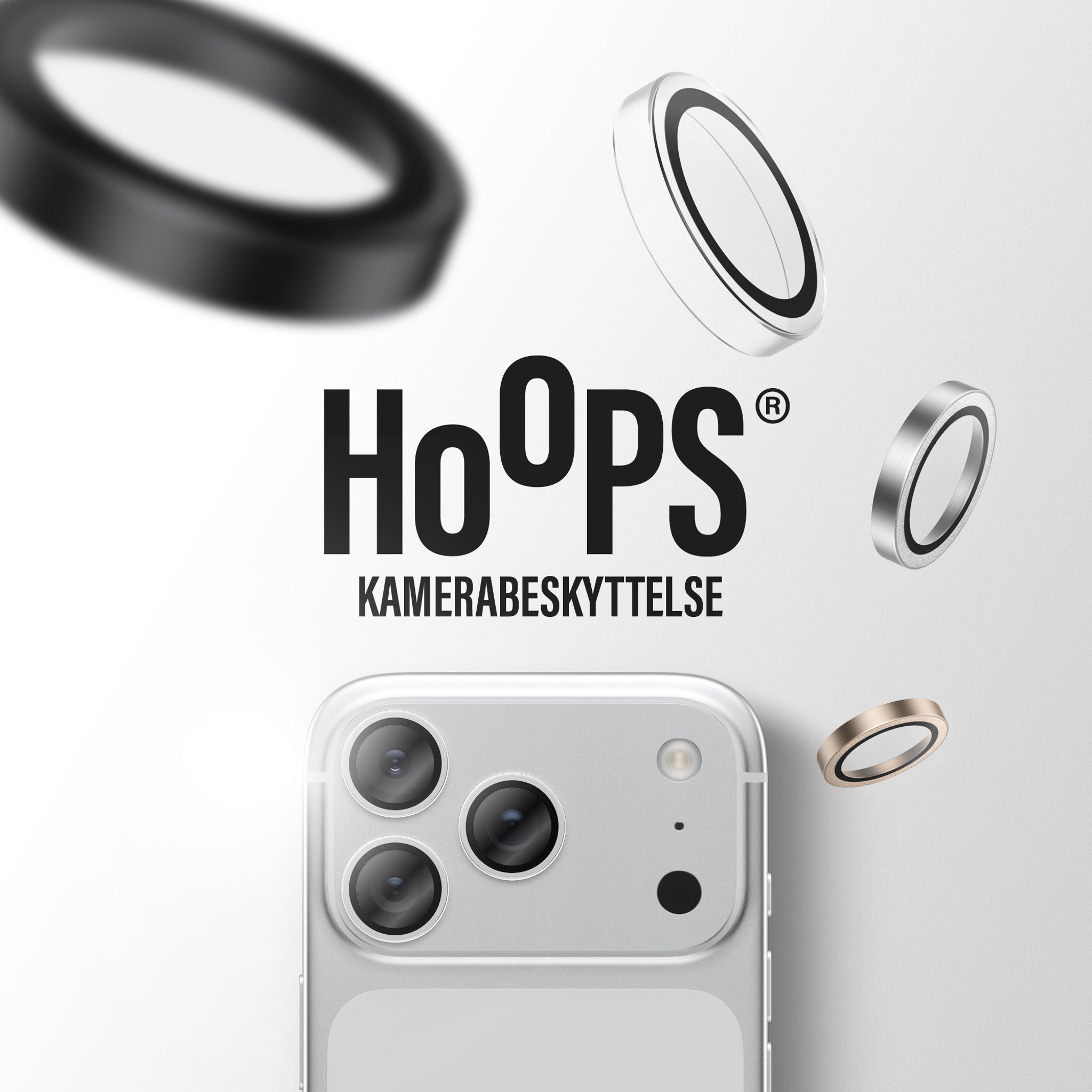 PanzerGlass® Hoops® Kameralinsebeskytter Transparent iPhone 18 Pro | 18 Pro Max