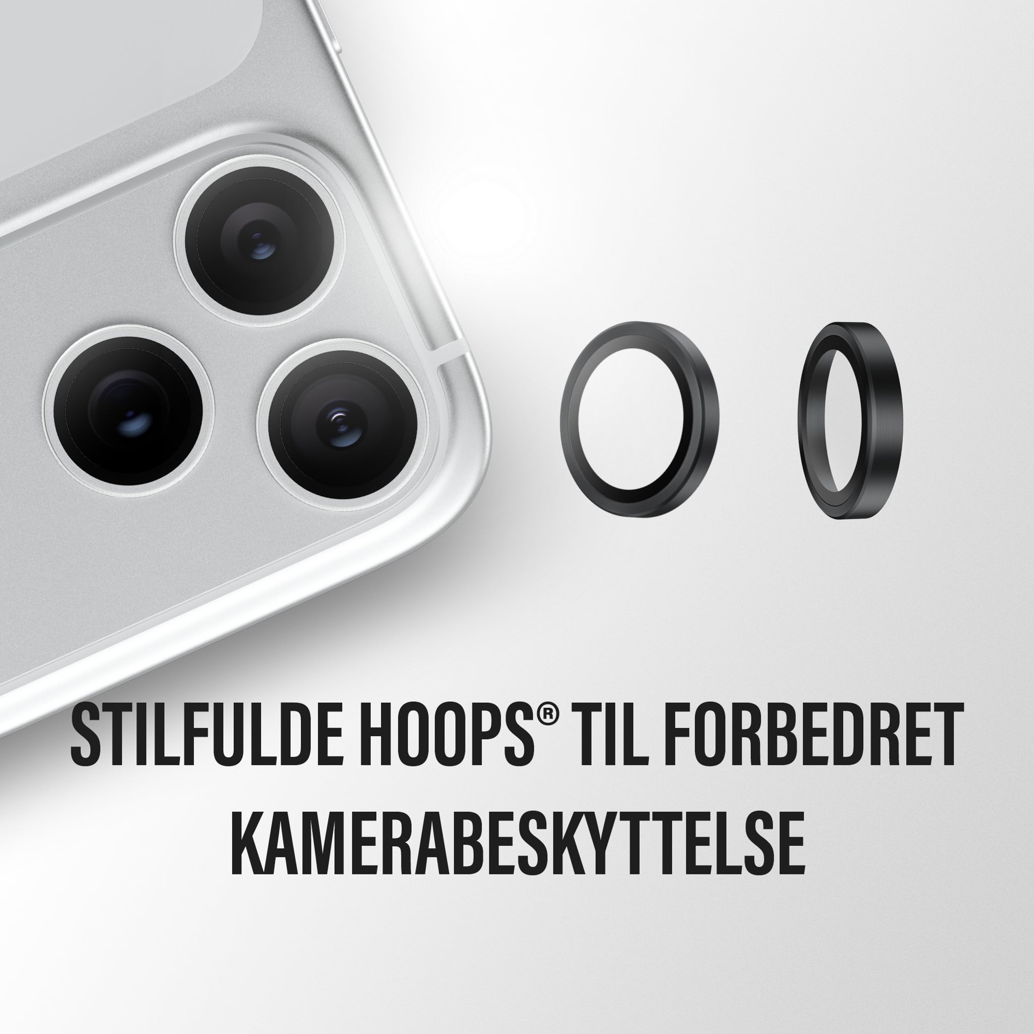 PanzerGlass® Hoops® Kameralinsebeskytter Transparent iPhone 18 Pro | 18 Pro Max