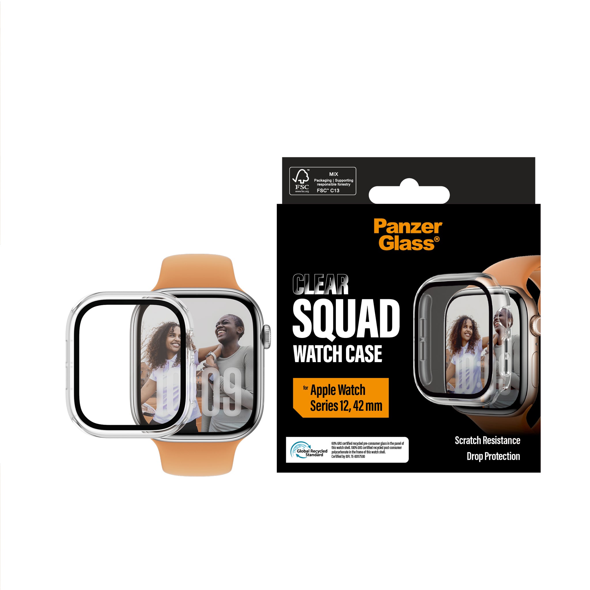 PanzerGlass® Full Body Case Transparent Apple Watch Series 12 | 42mm