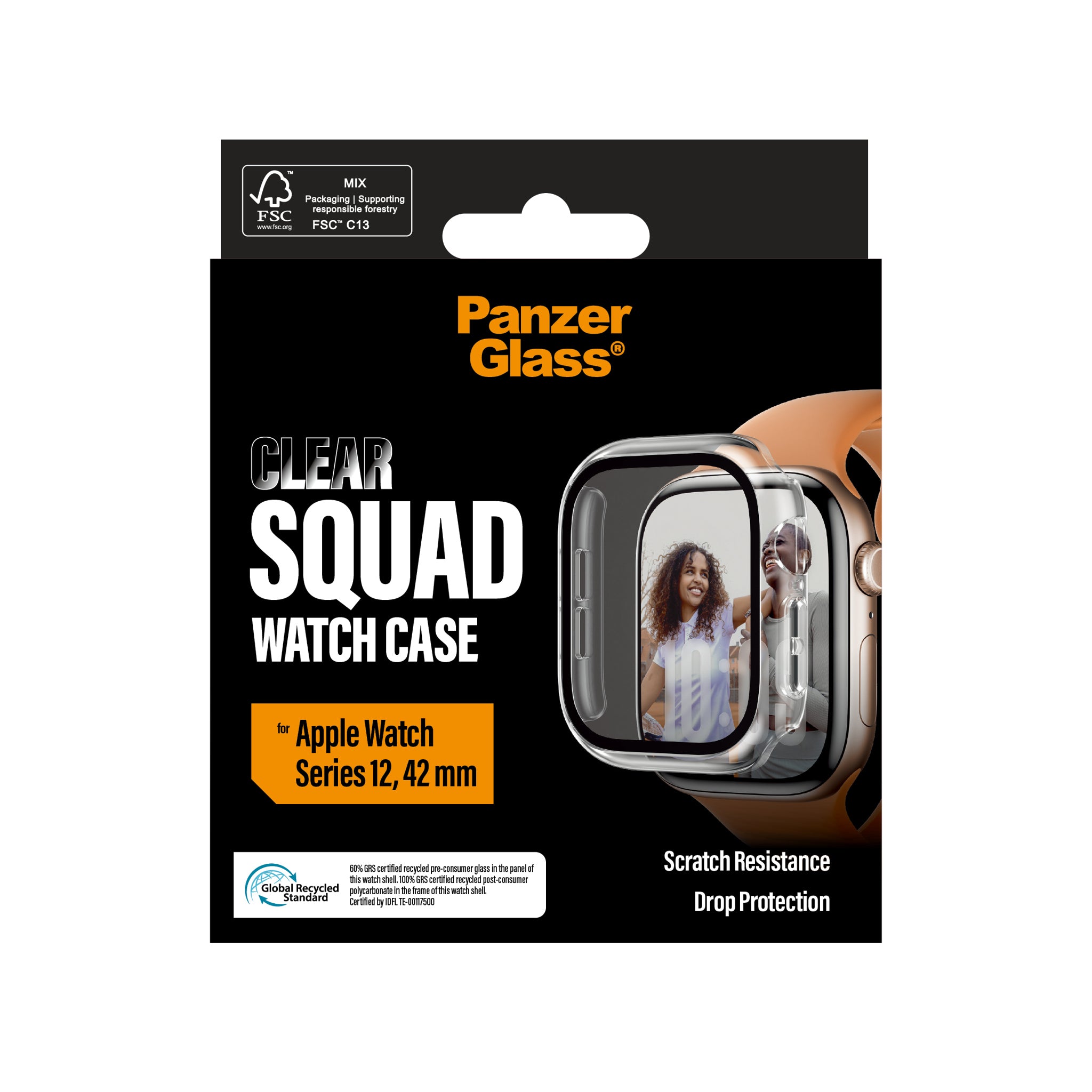 PanzerGlass® Full Body Case Transparent Apple Watch Series 12 | 42mm