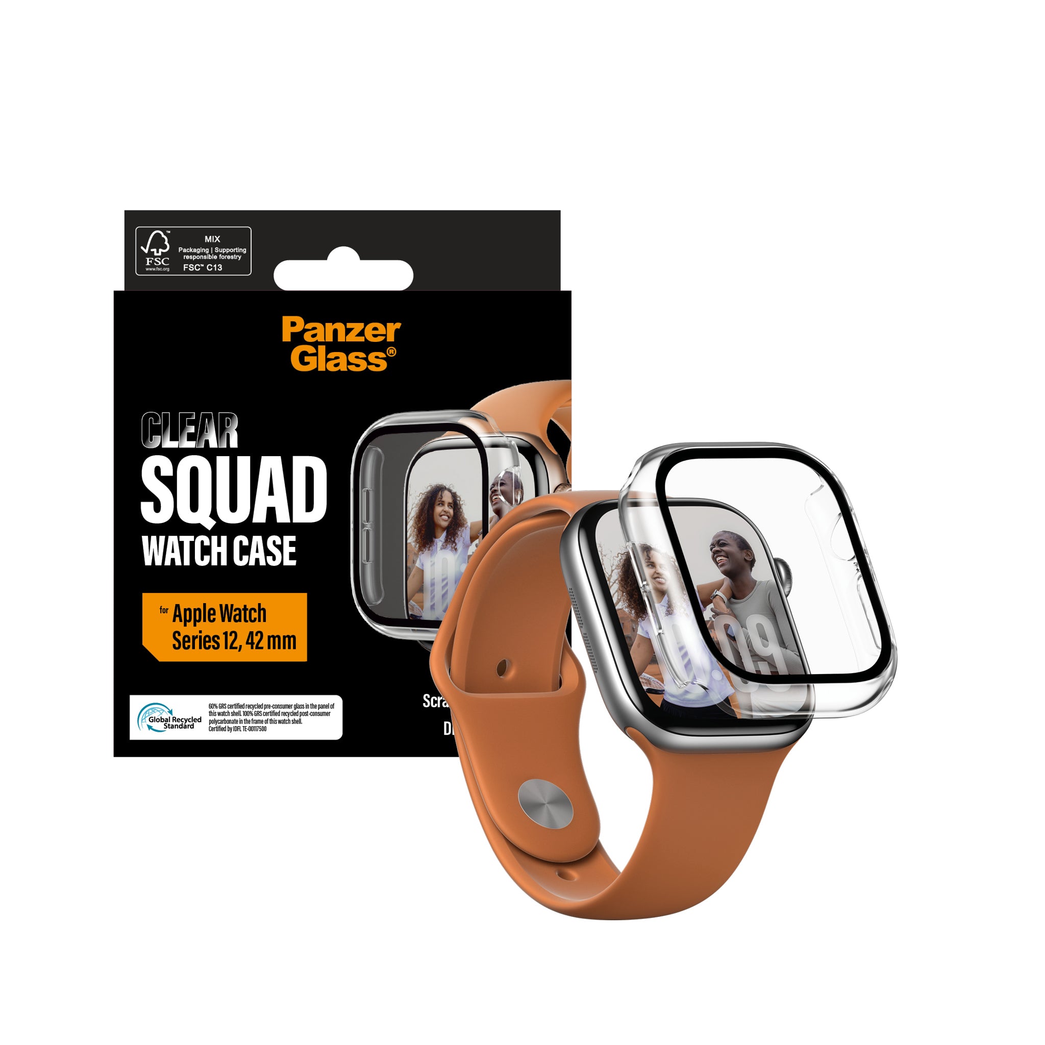 PanzerGlass® Full Body Case Transparent Apple Watch Series 12 | 42mm