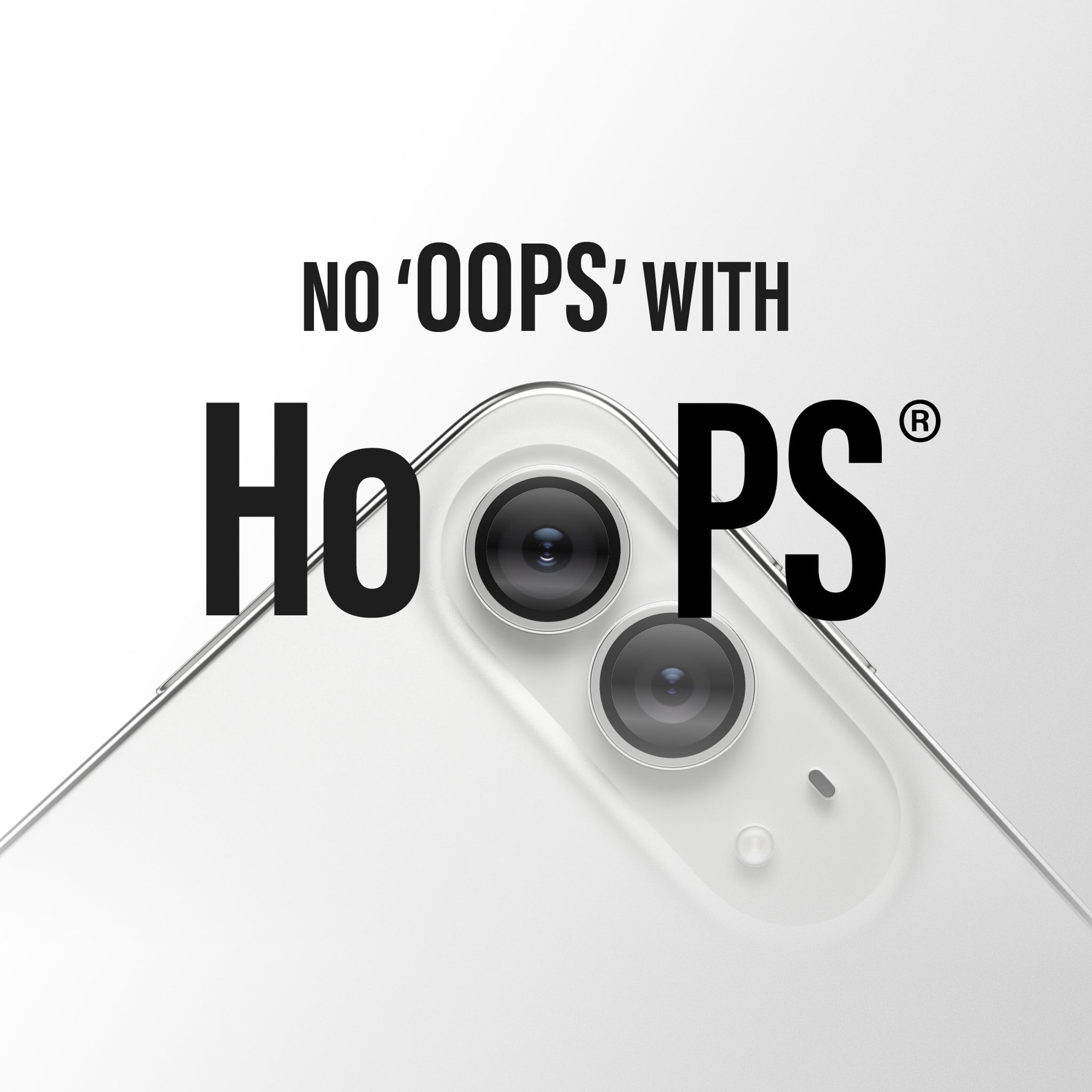 PanzerGlass® Hoops® Kameralinsebeskytter Transparent iPhone Duo