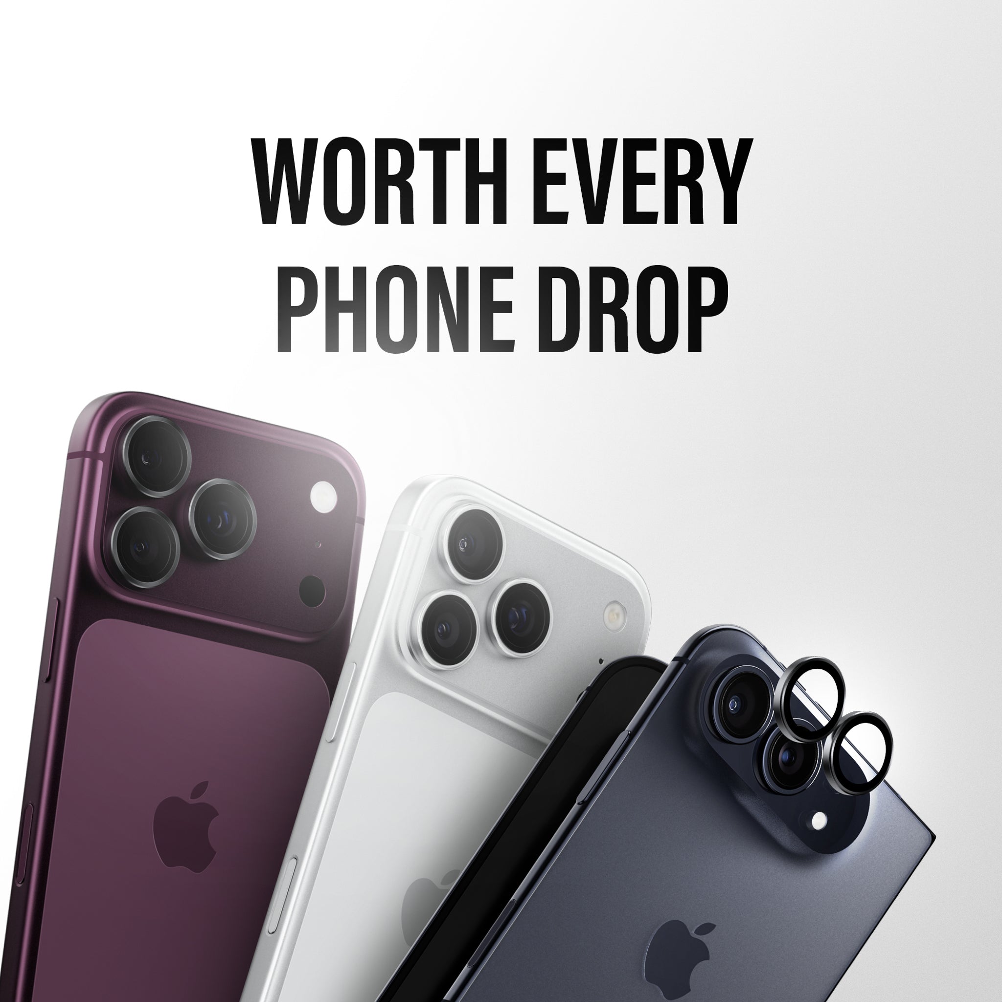 PanzerGlass® Hoops® Kameralinsebeskytter Transparent iPhone Duo