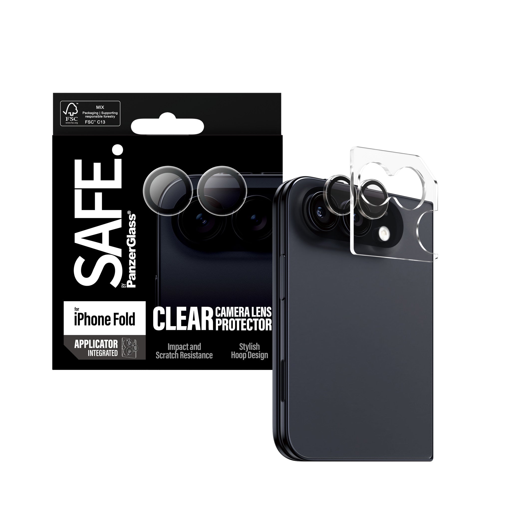 SAFE. by PanzerGlass® Kameralinsebeskytter Transparent iPhone 2026 Fold