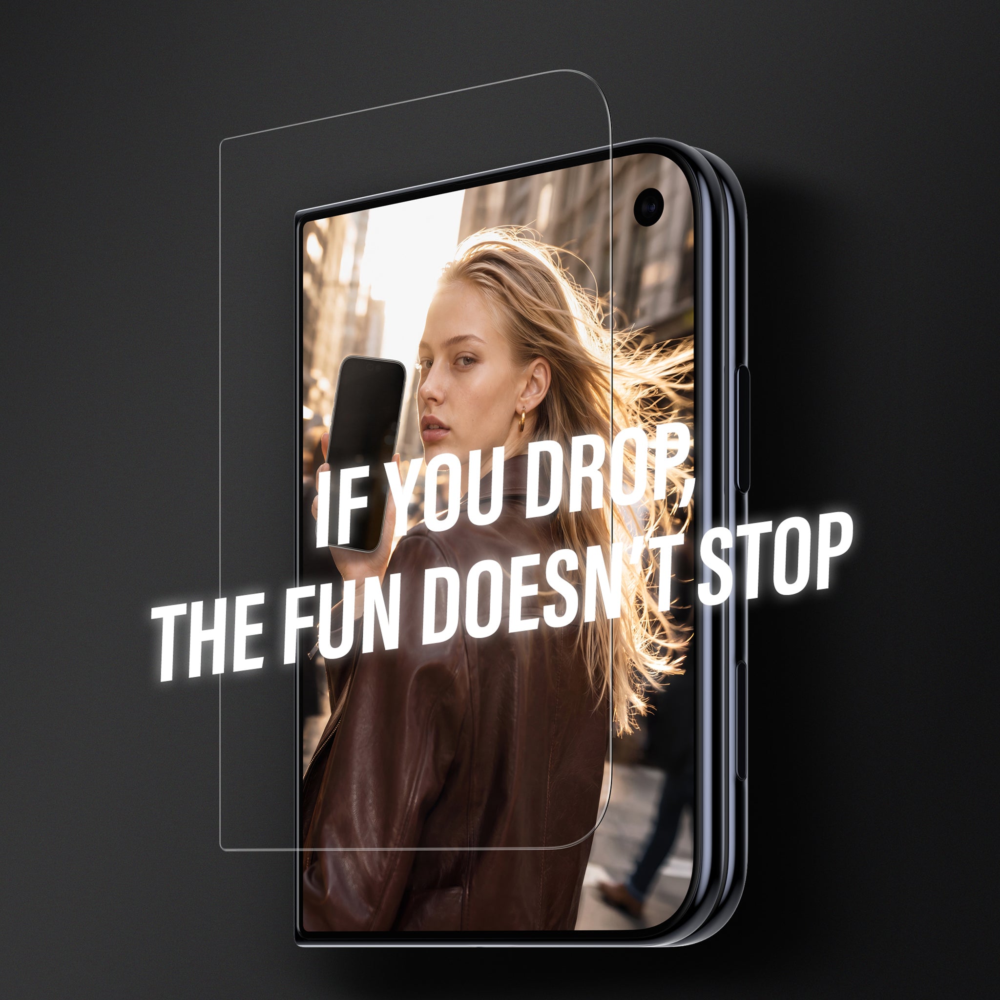SAFE. by PanzerGlass® 2-Way Privacy Skærmbeskyttelse Apple iPhone Duo | FRAME FIT m. EasyAligner (sub-screen)