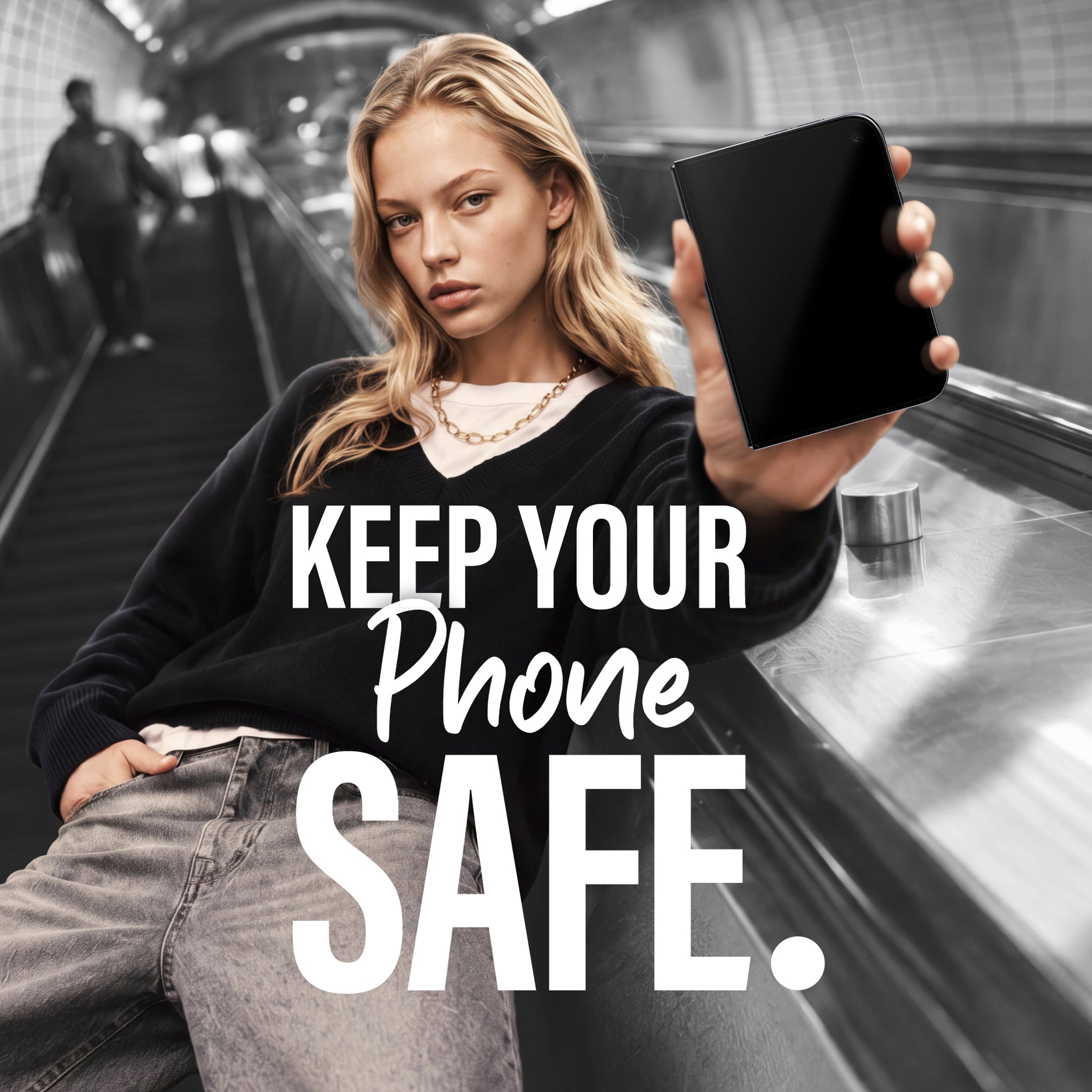 SAFE. by PanzerGlass® 2-Way Privacy Skærmbeskyttelse Apple iPhone Duo | FRAME FIT m. EasyAligner (sub-screen)