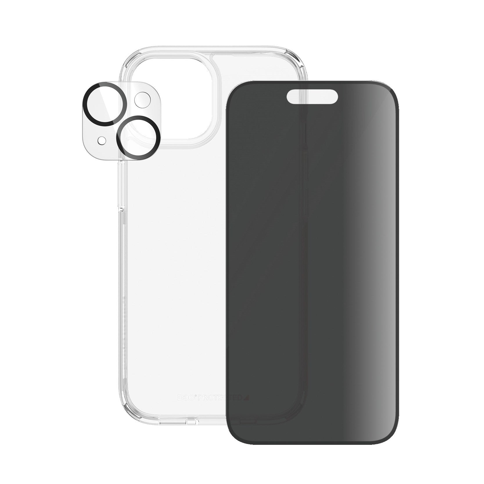 PanzerGlass® Privacy 3-i-1 Pakke iPhone 15